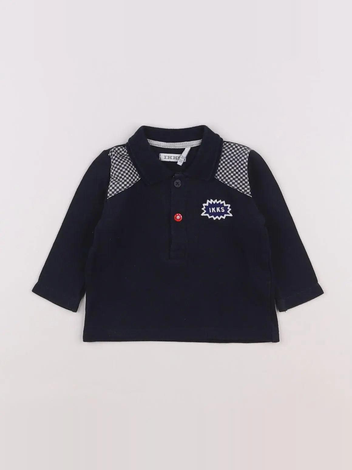 IKKS - polo bleu - 3 mois