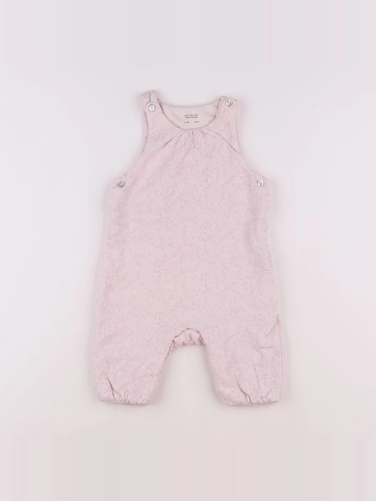Natalys - salopette rose - 6 mois