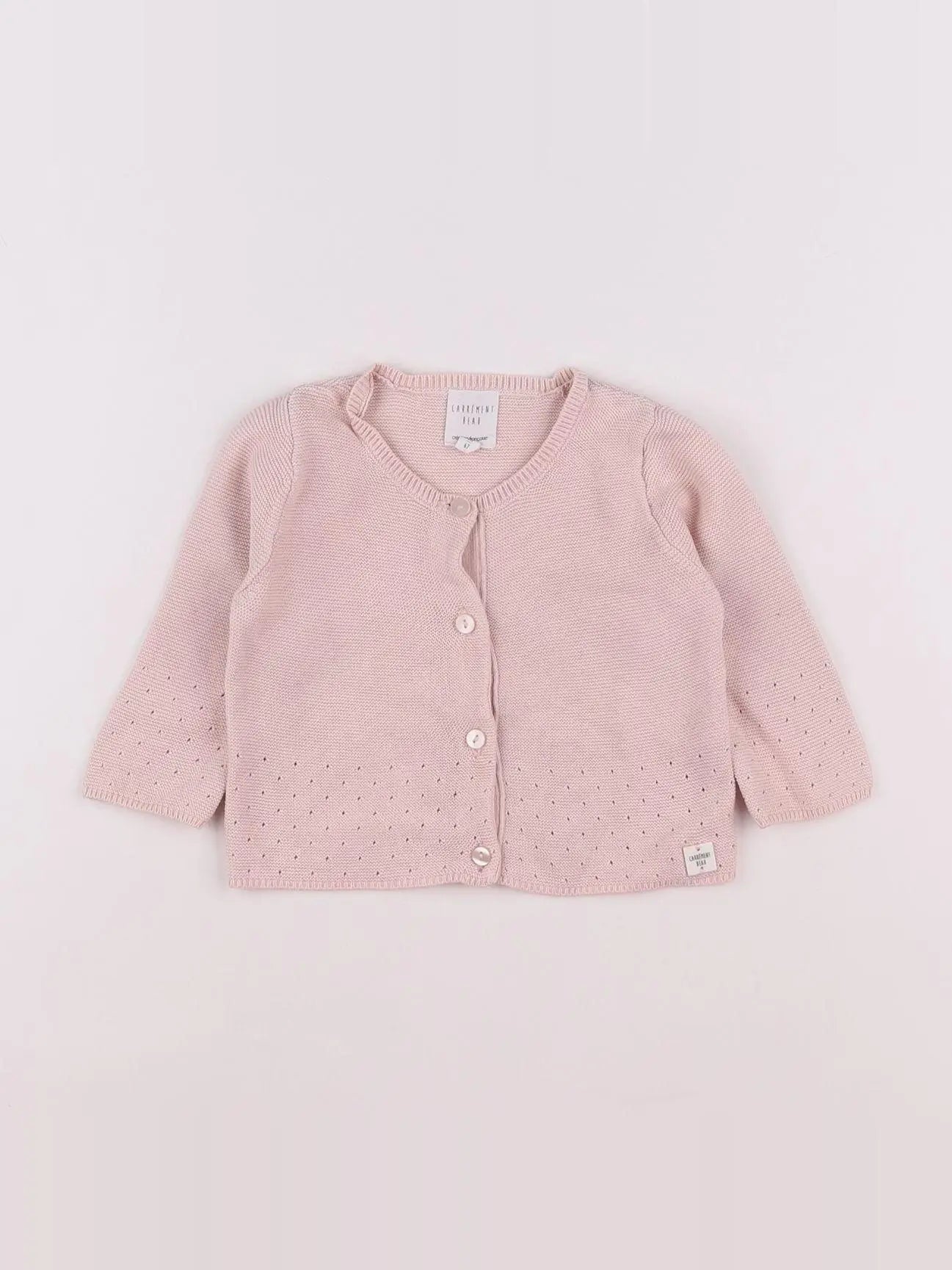Carrément Beau - gilet rose - 6 mois