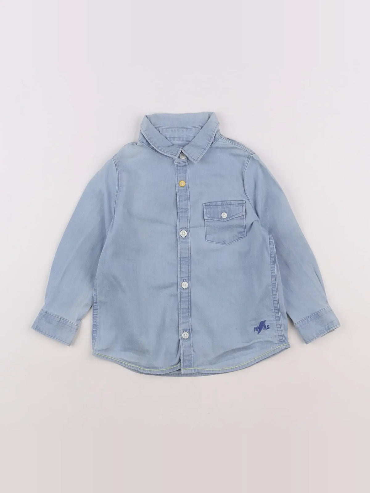 IKKS - chemise imprimé au dos bleu - 18 mois