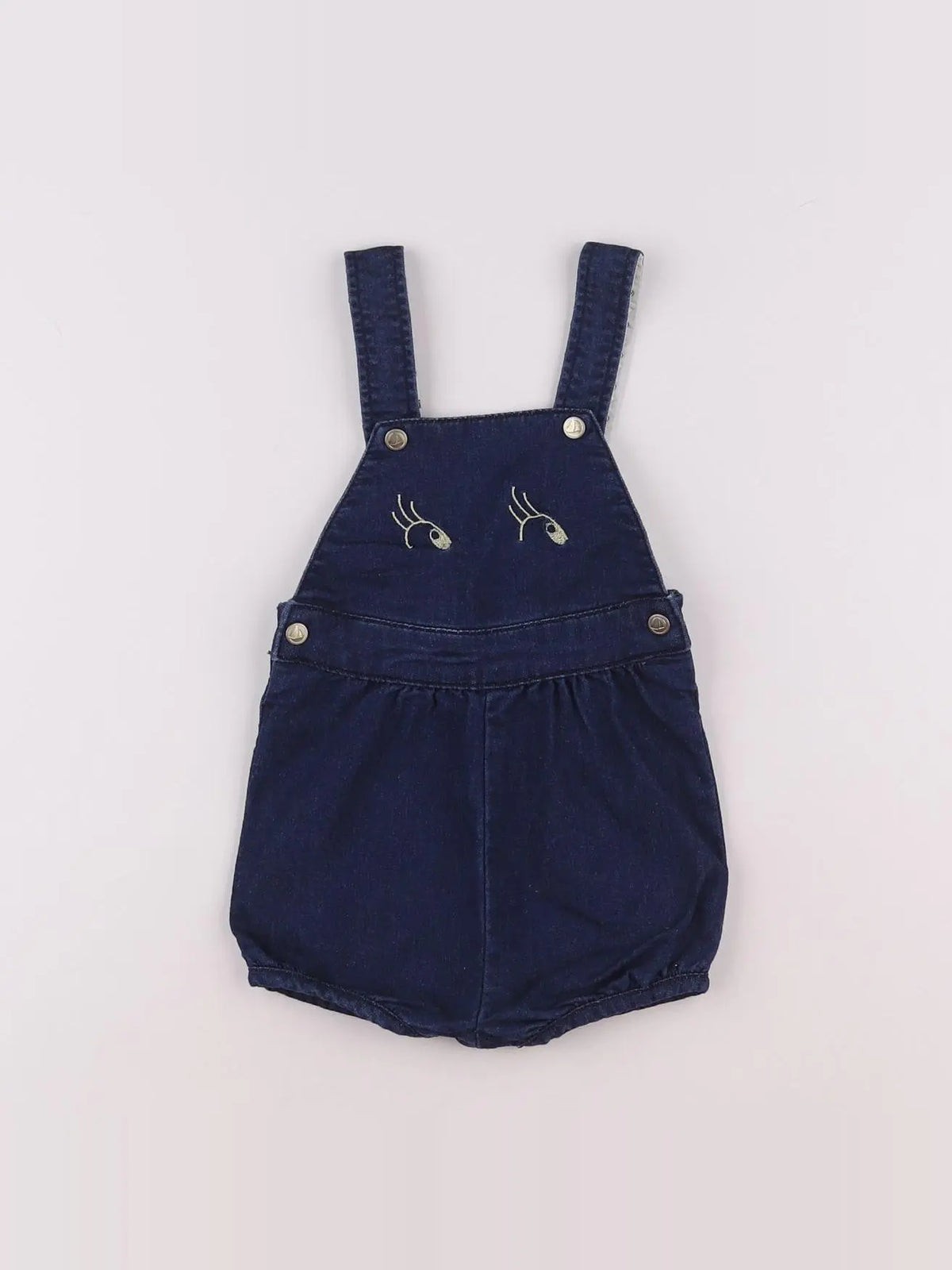 Petit Bateau - salopette bleu - 6 mois