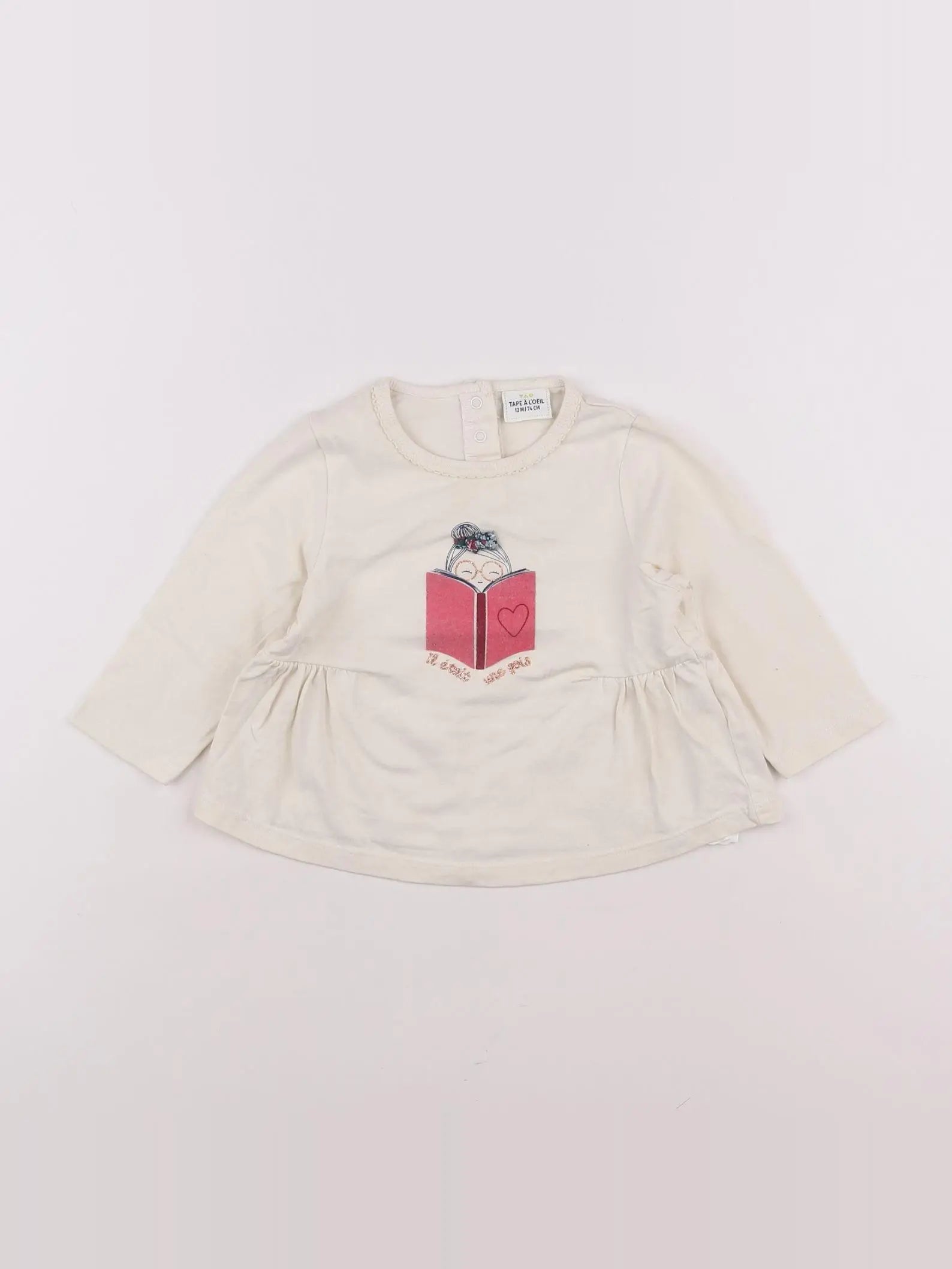 Tape à l'oeil - tee-shirt beige - 12 mois