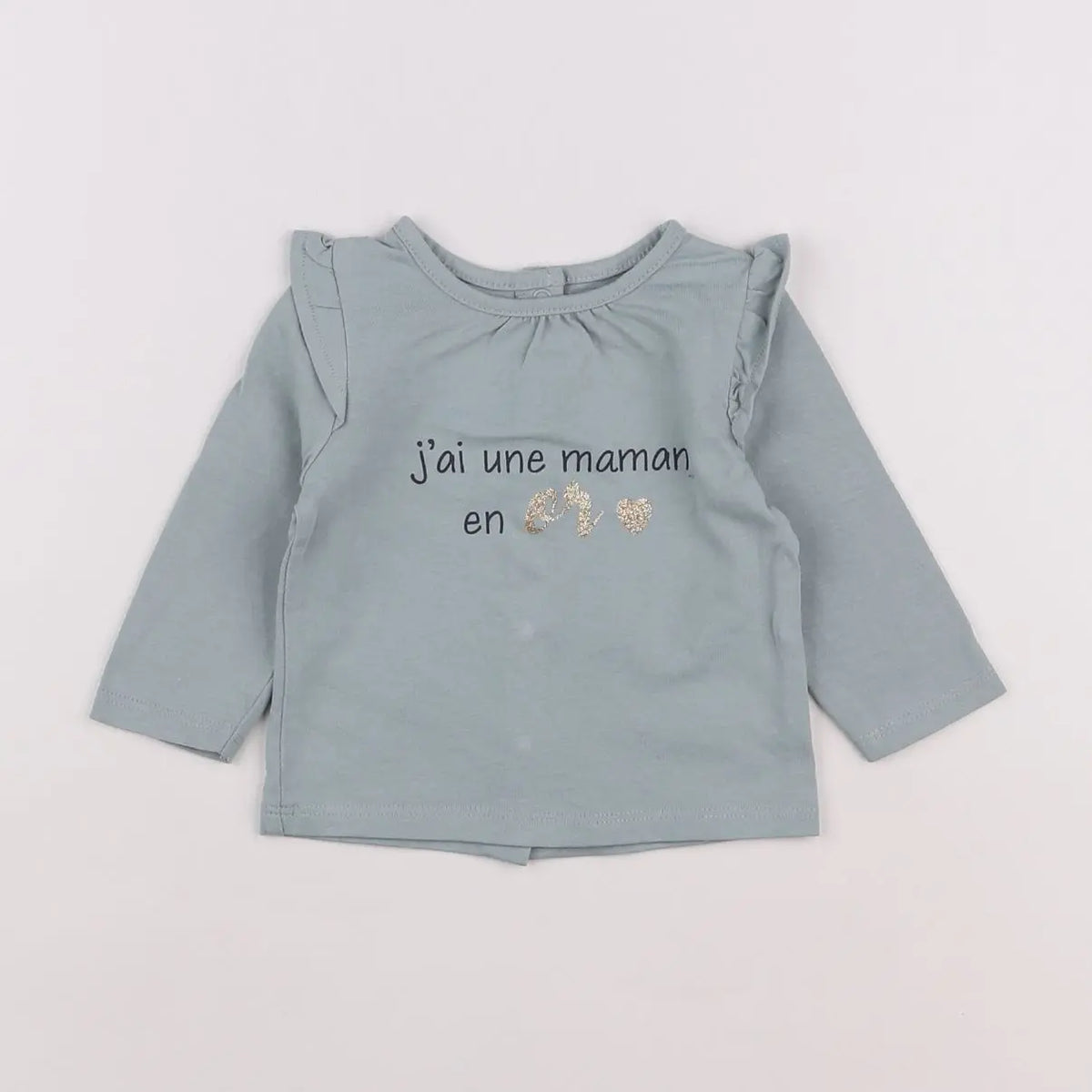 Vertbaudet - tee-shirt vert - 3 mois