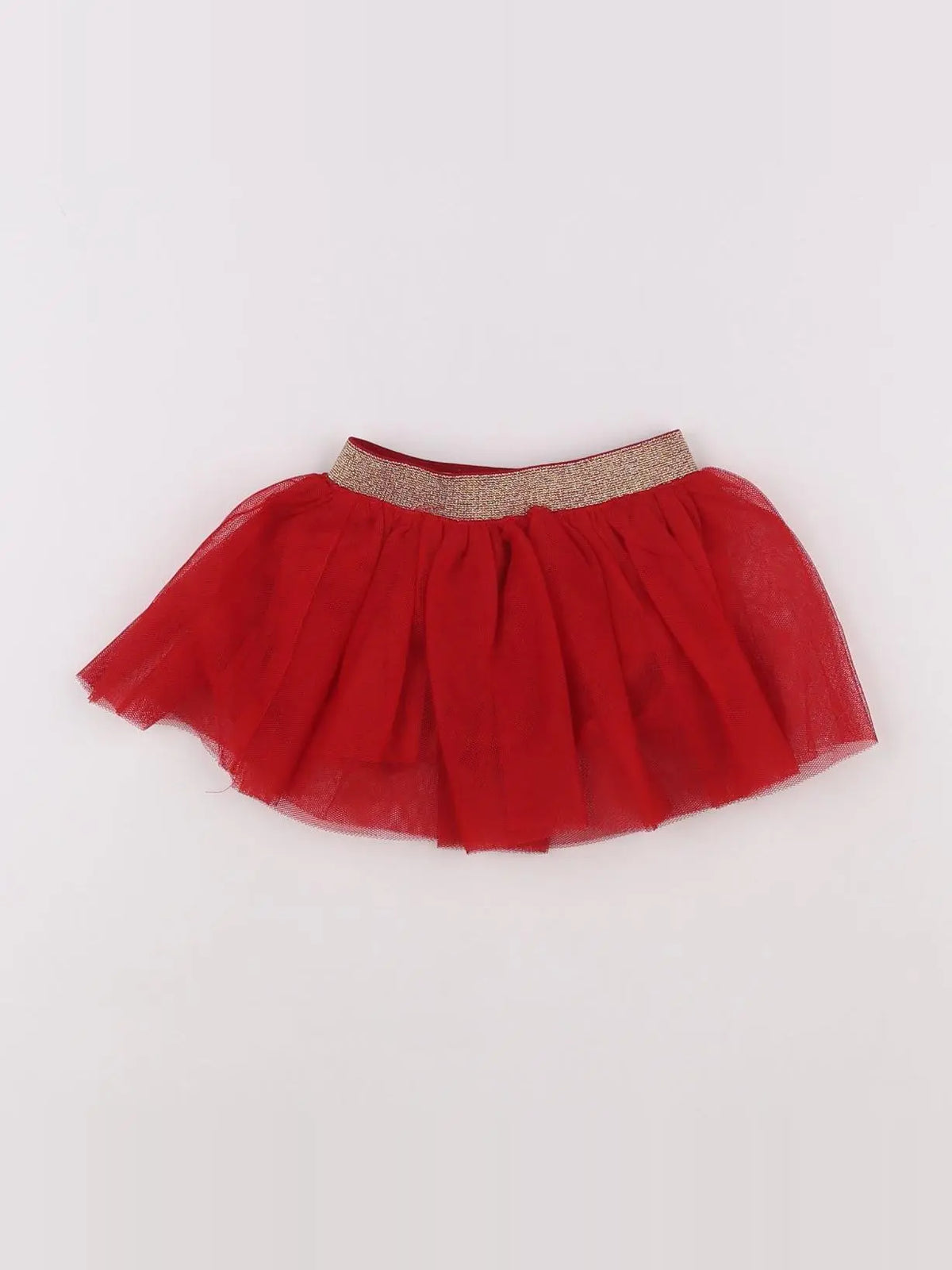 Vertbaudet - jupe rouge - 6 mois