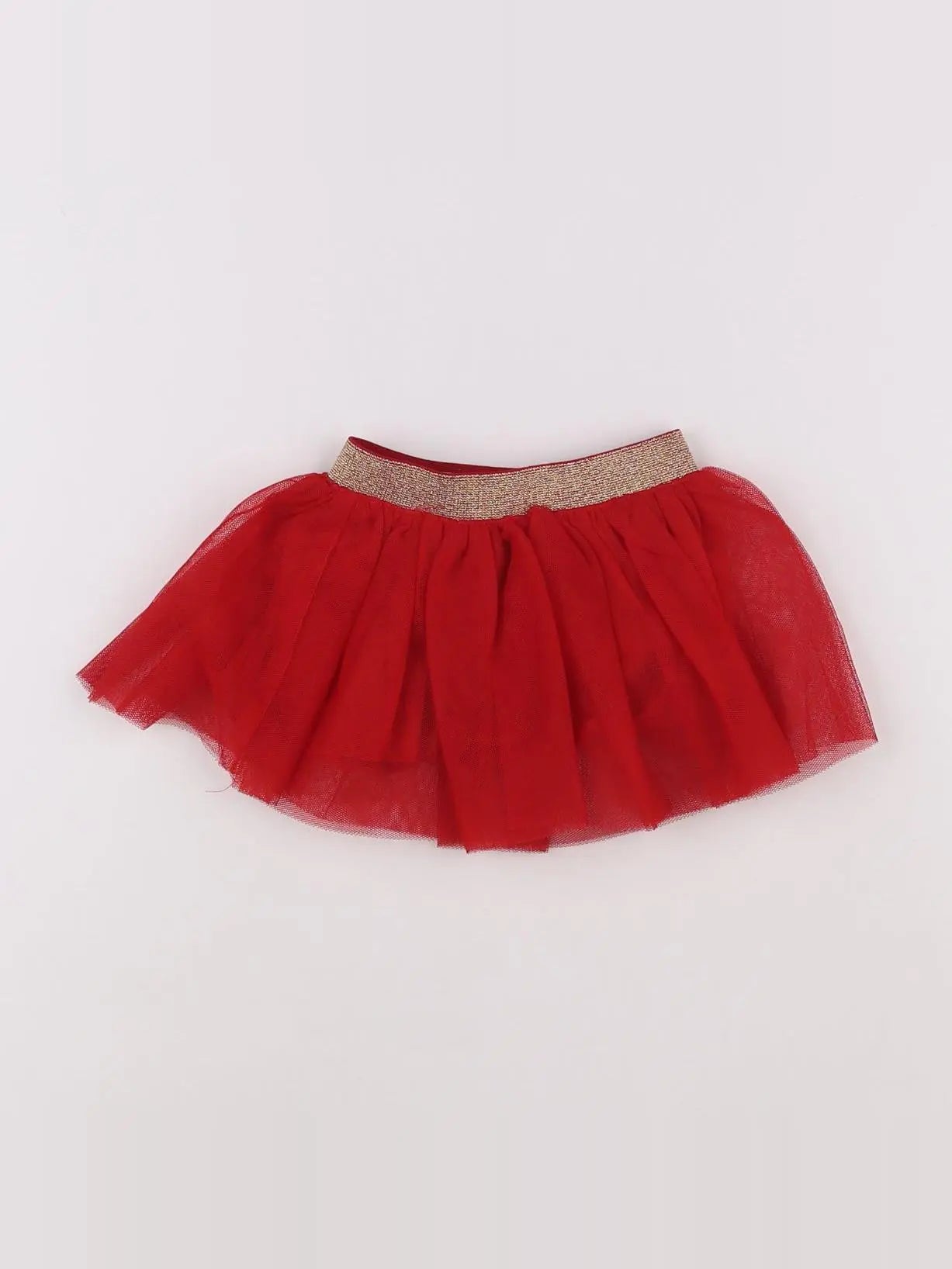 Vertbaudet - jupe rouge - 6 mois