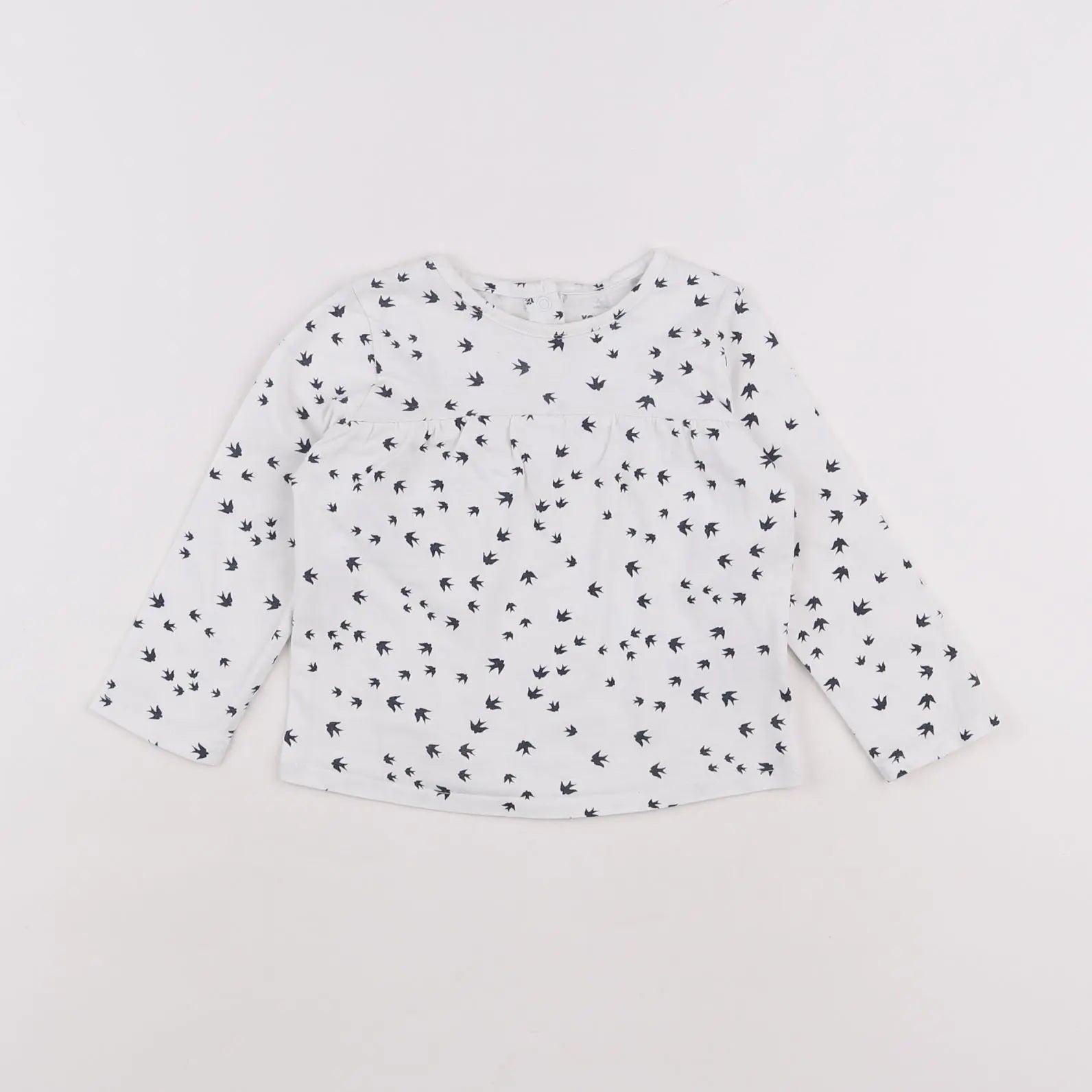 Vertbaudet - tee-shirt blanc - 12 mois