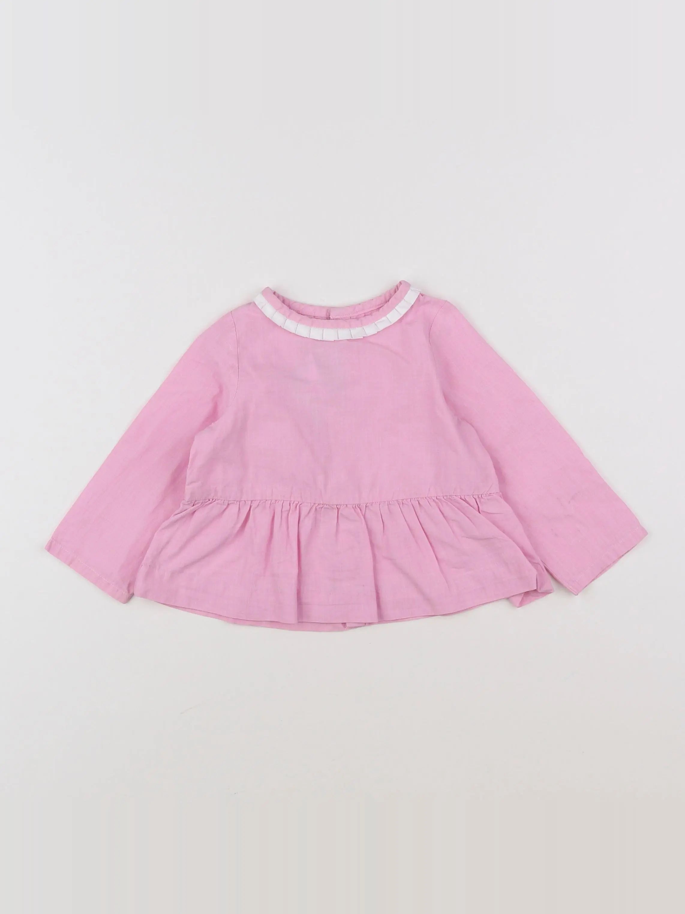 Jacadi - blouse rose - 12 mois