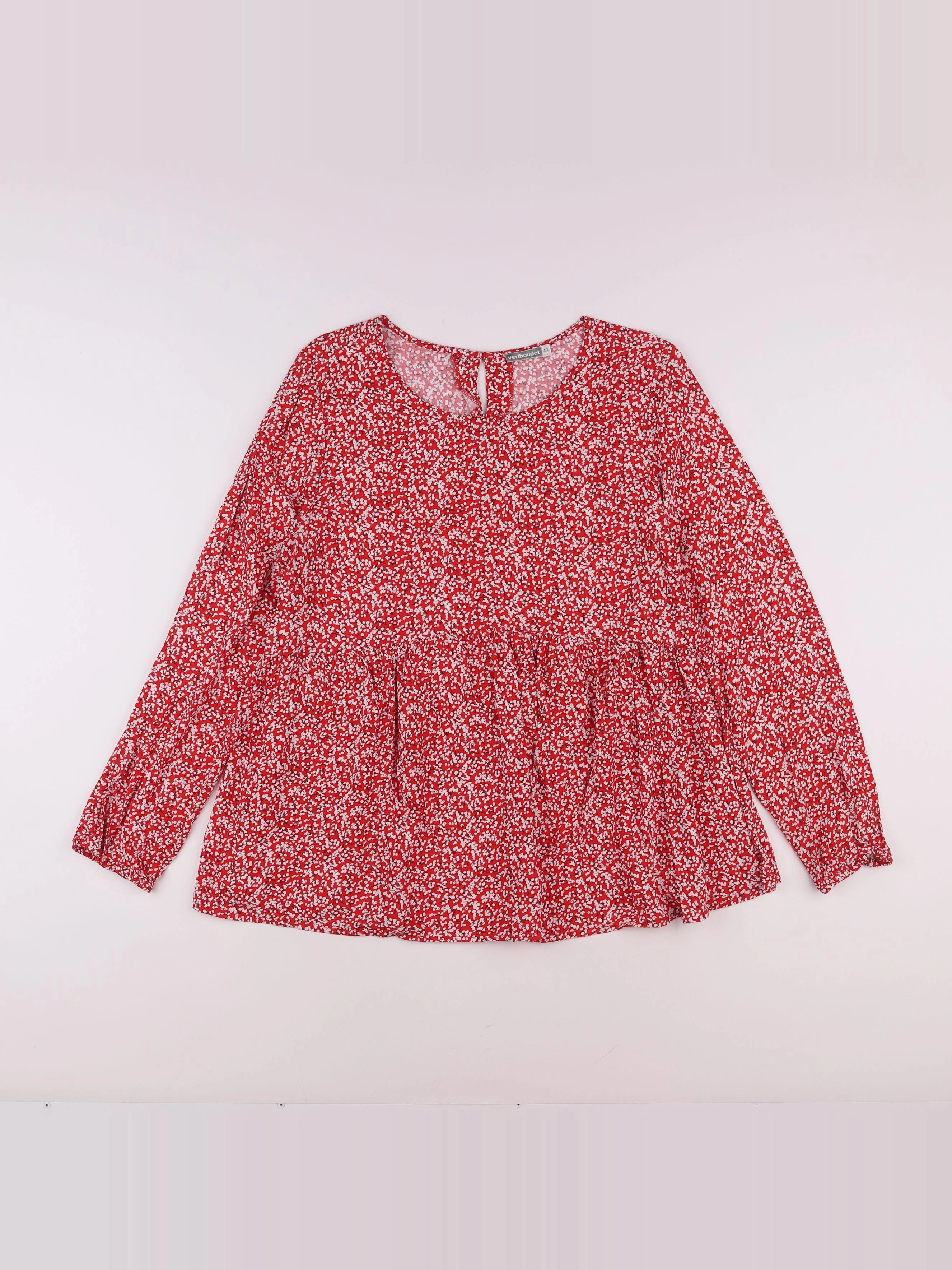 Vertbaudet - blouse grossesse rouge, blanc - 40