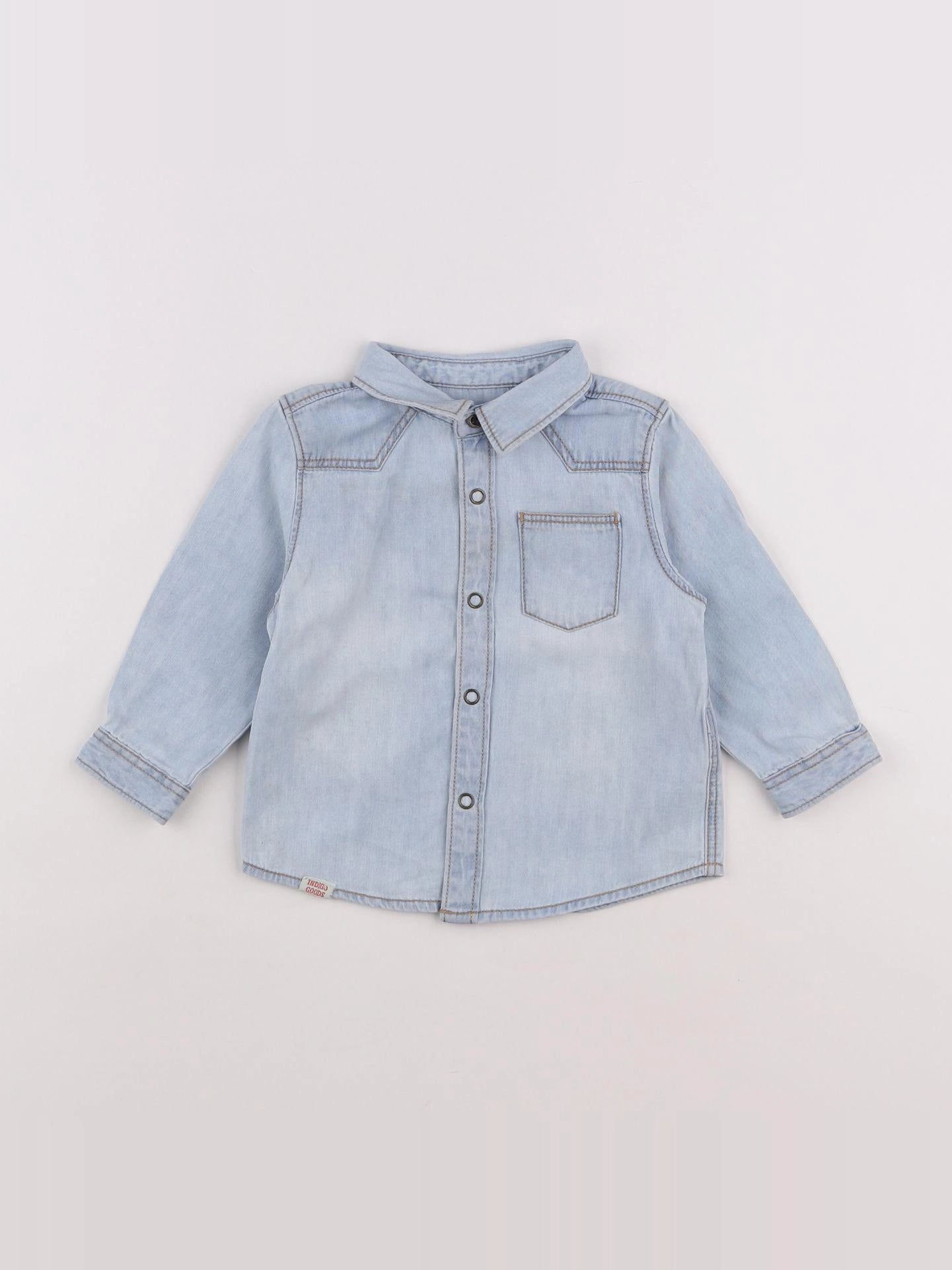 Zara - chemise bleu - 3/6 mois