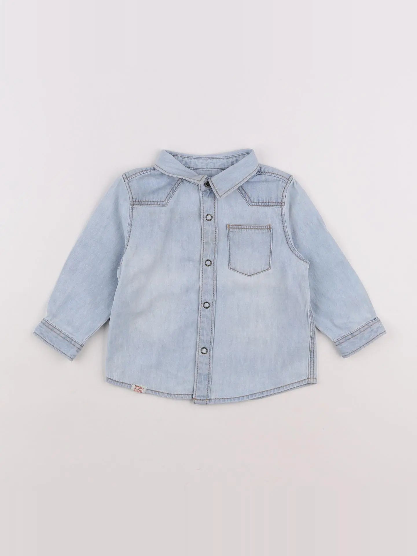 Zara - chemise bleu - 3/6 mois