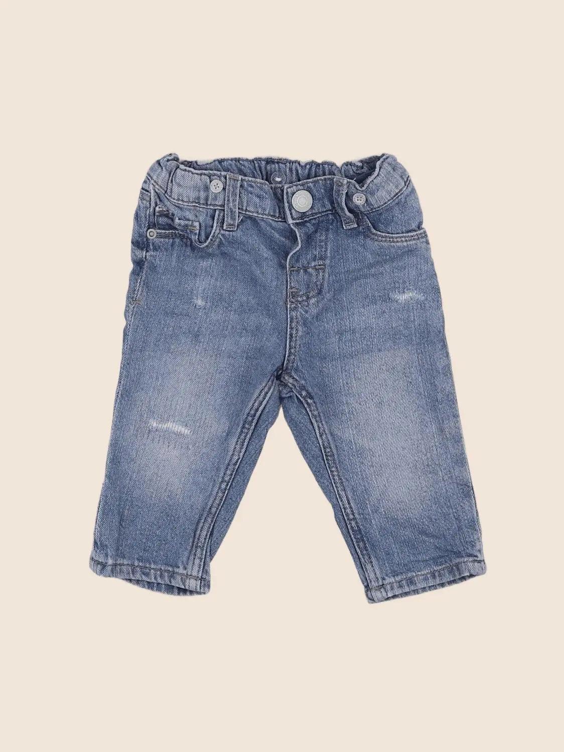 H&M - jean bleu - 3/6 mois