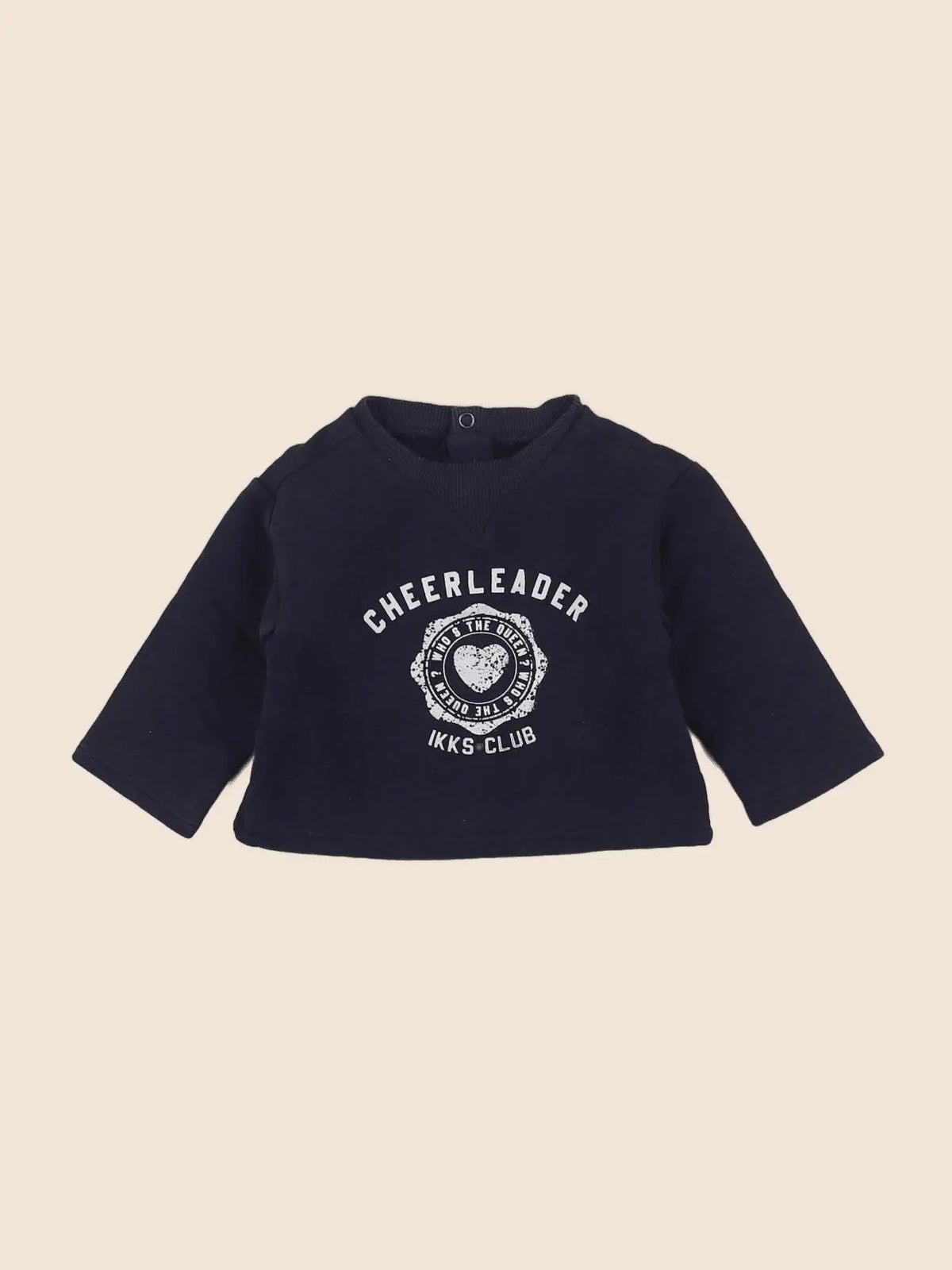 IKKS - sweat bleu - 6 mois