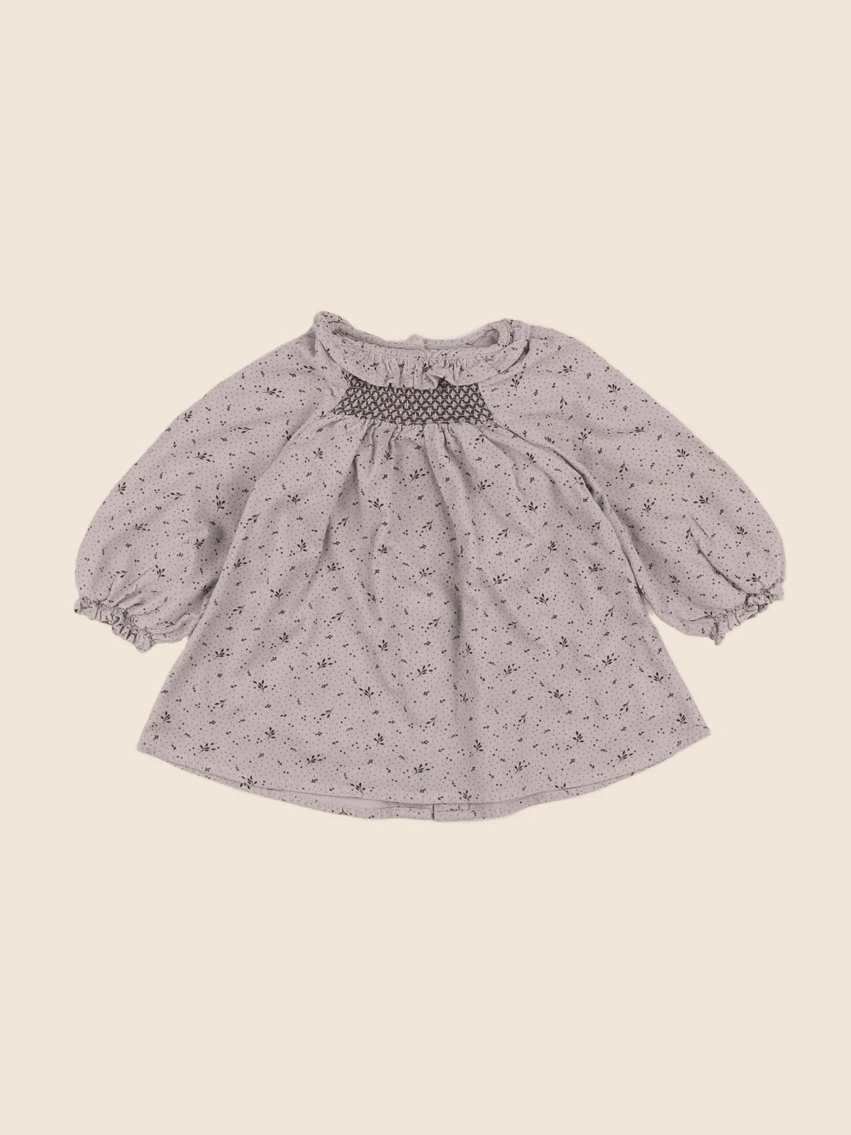 Vertbaudet - robe beige - 6 mois