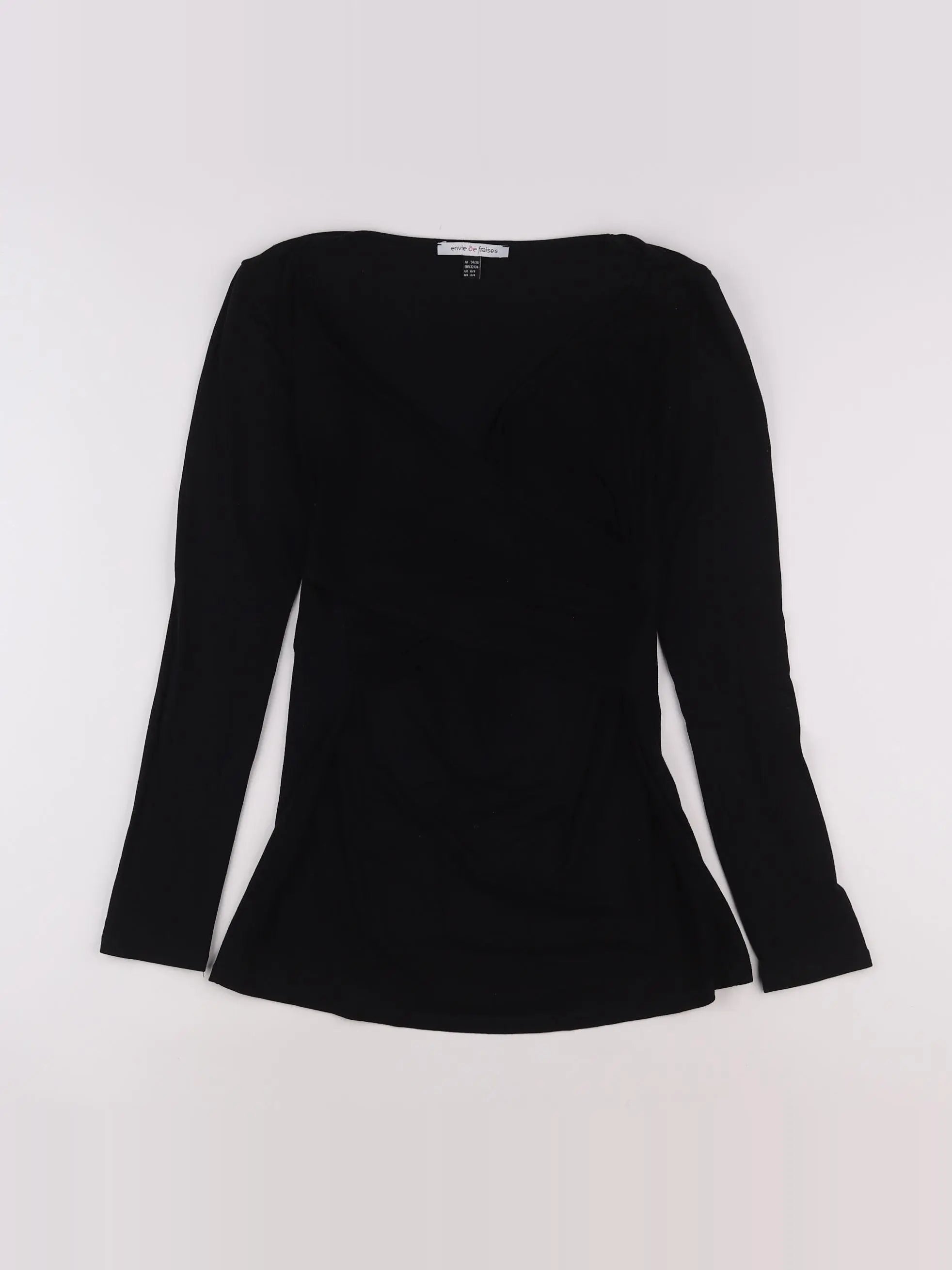 Envie de fraise - tee-shirt allaitement noir - 34 à 36
