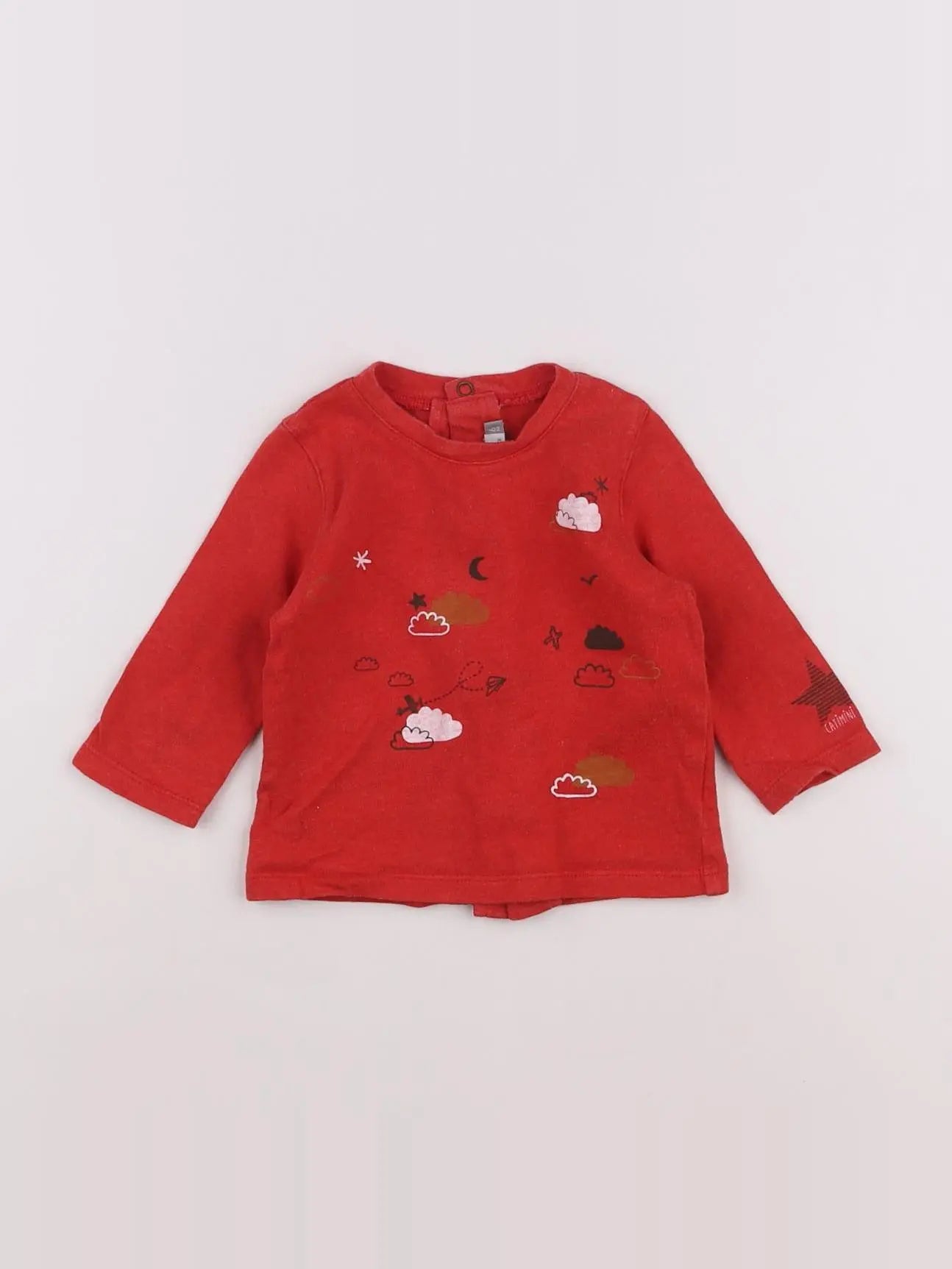 Catimini - tee-shirt rouge - 6 mois