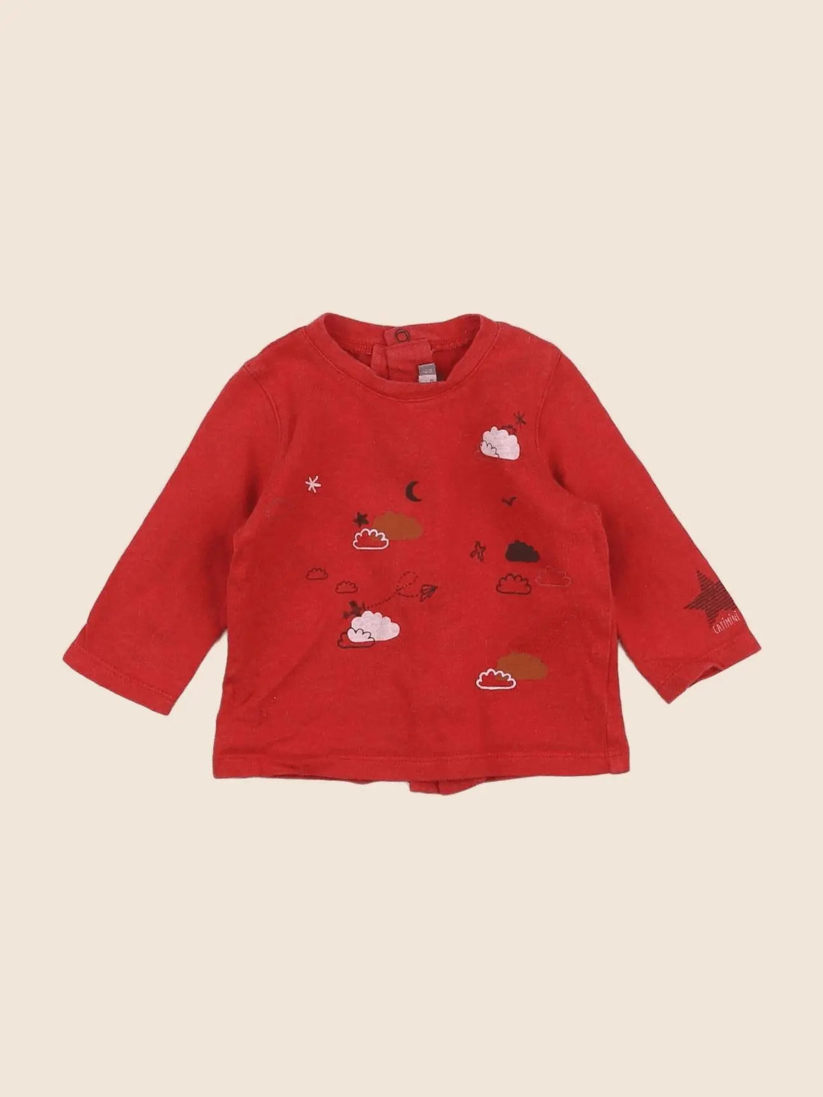 Catimini - tee-shirt rouge - 6 mois