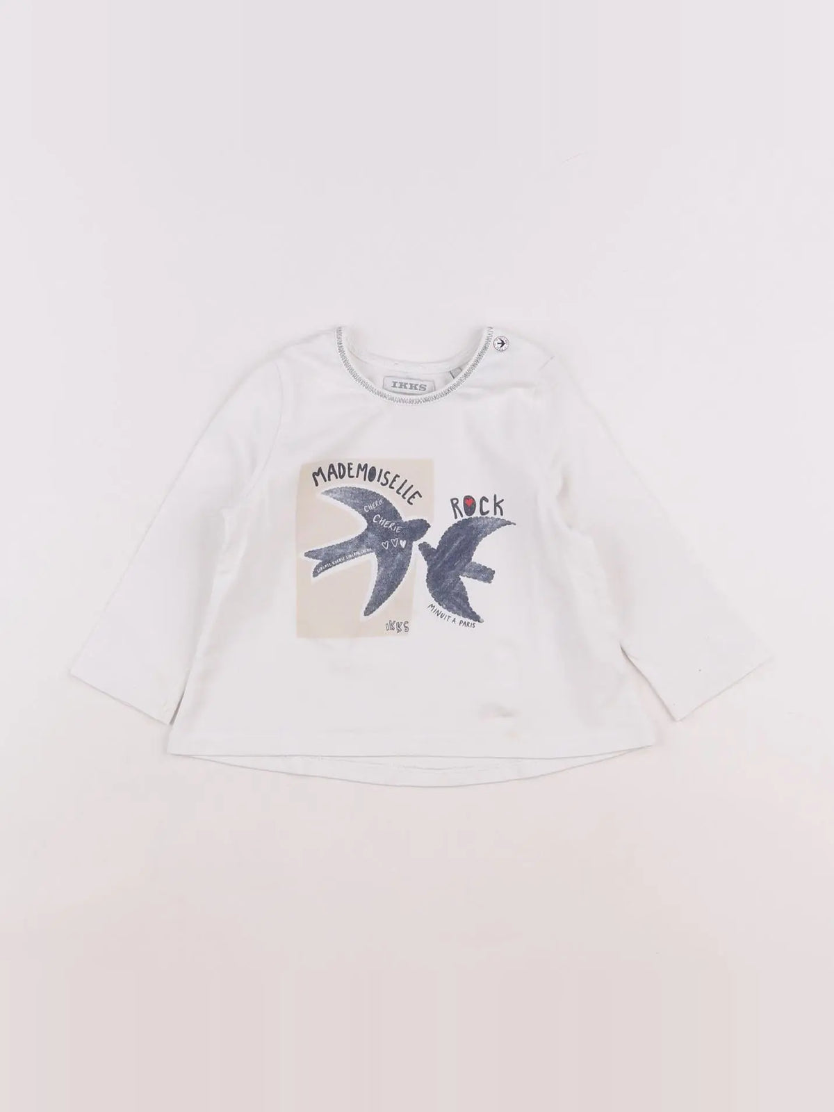 IKKS - tee-shirt blanc - 12 mois