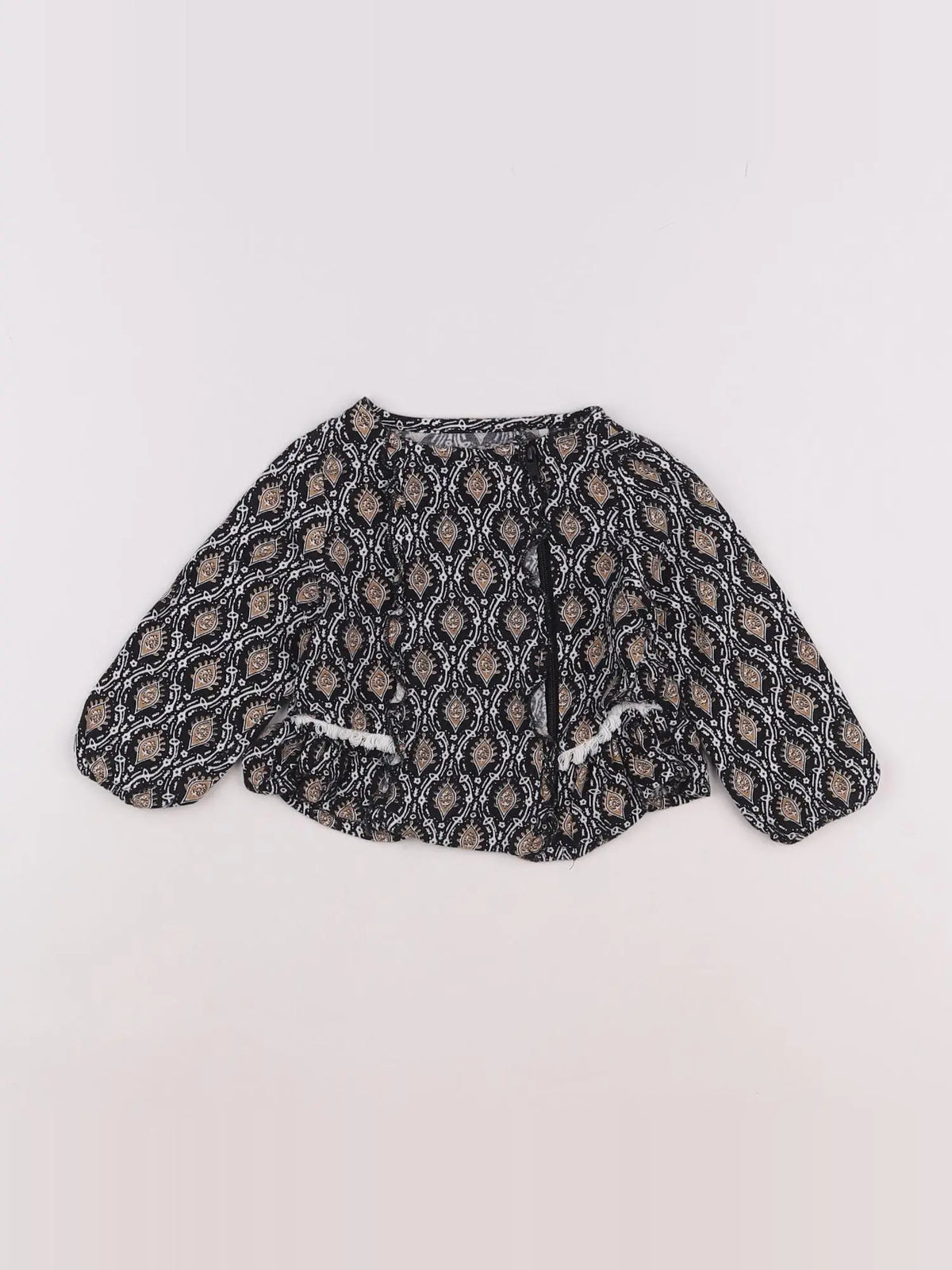 IKKS - blouse noir - 12 mois