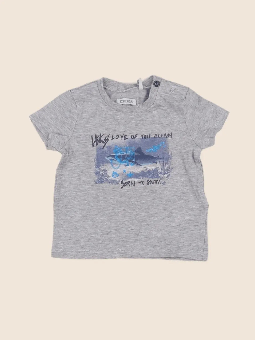 IKKS - tee-shirt gris - 6 mois