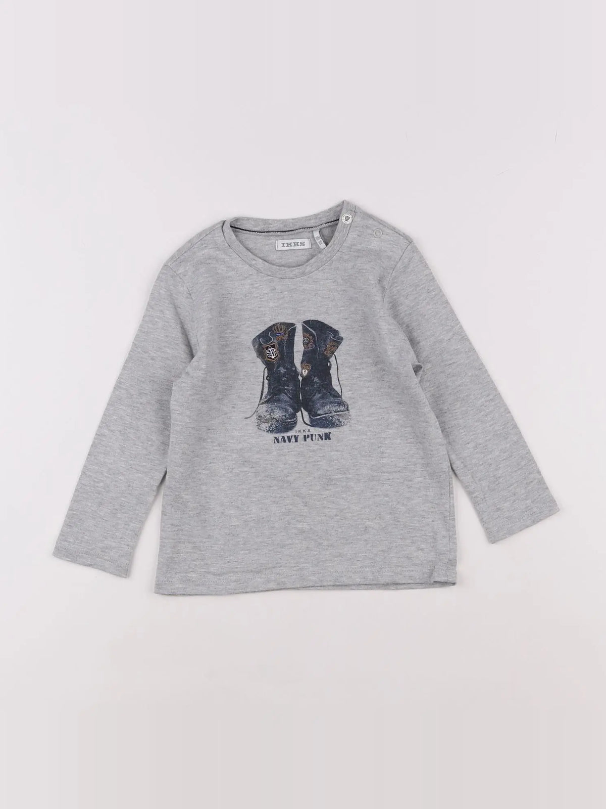 IKKS - tee-shirt gris - 18 mois