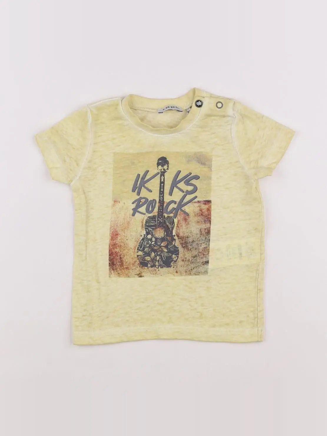 IKKS - tee-shirt jaune - 6 mois