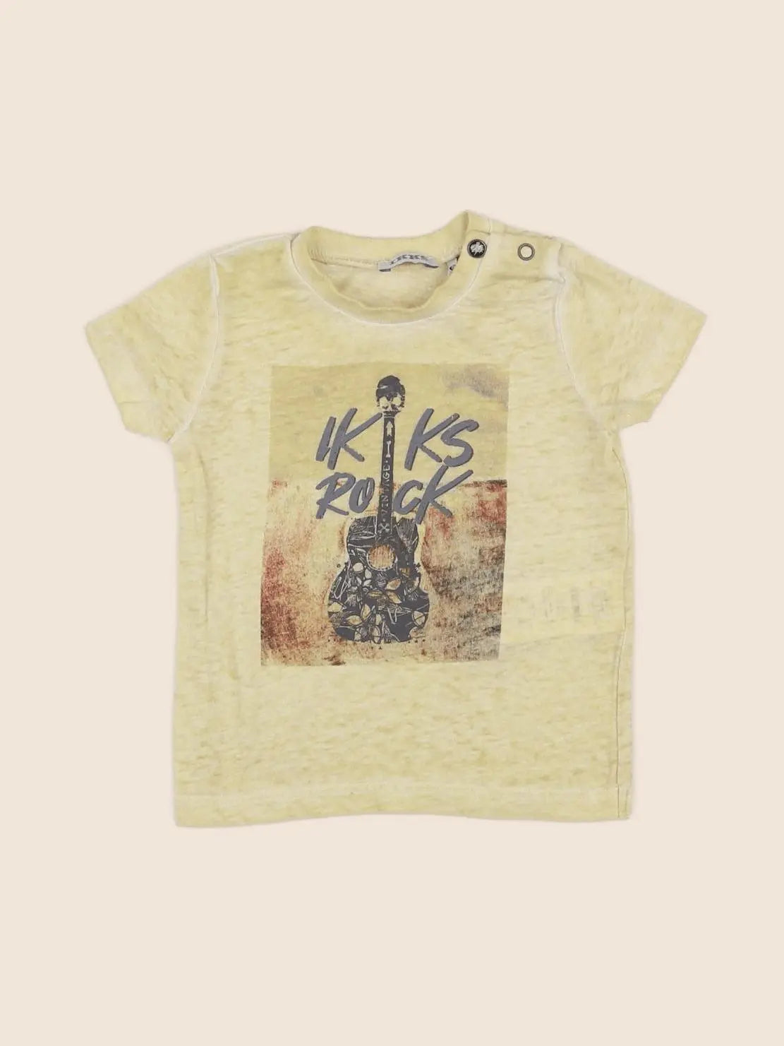 IKKS - tee-shirt jaune - 6 mois