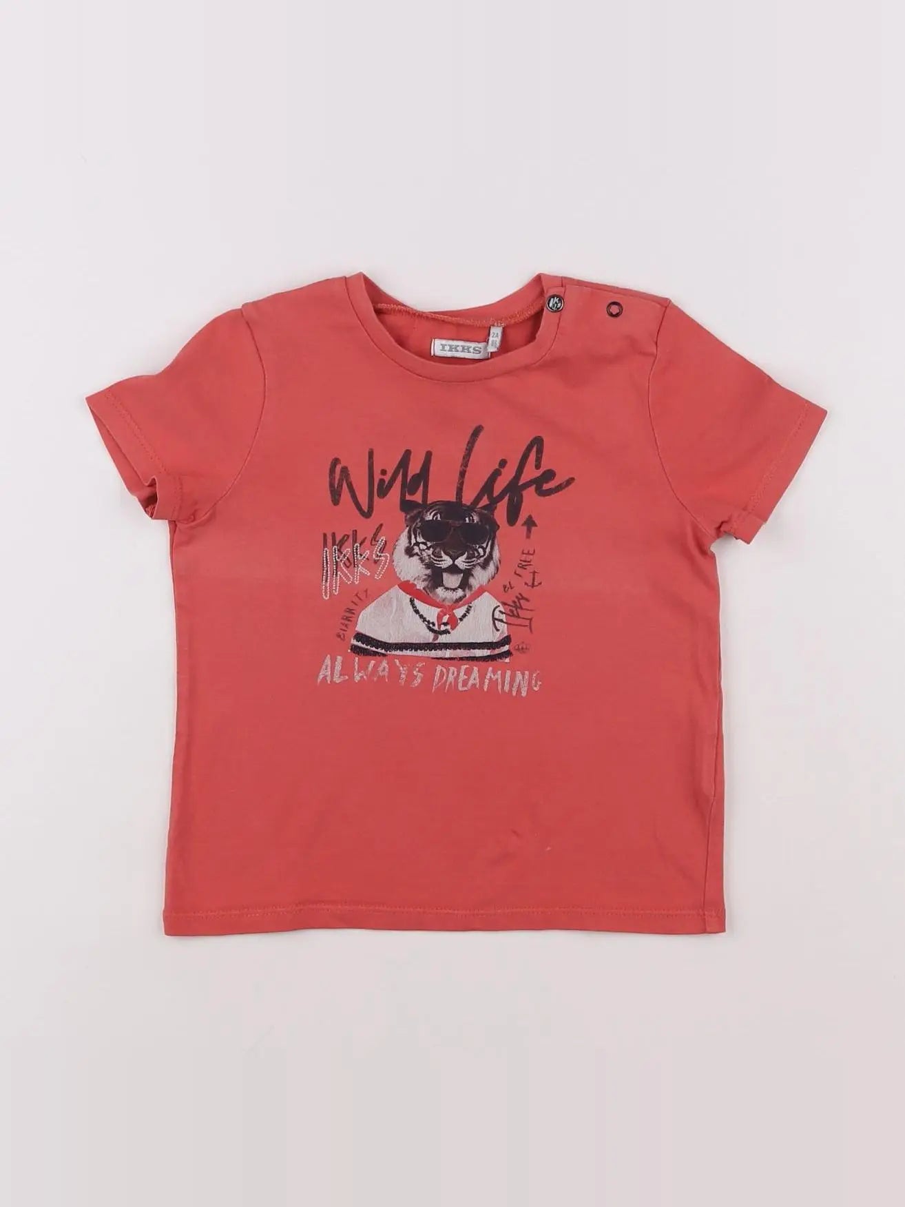 IKKS - tee-shirt rose - 2 ans