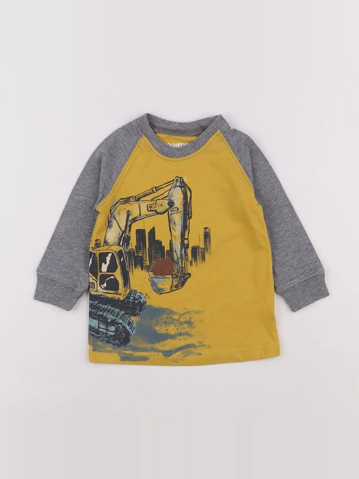 Oshkosh - tee-shirt jaune - 12 mois