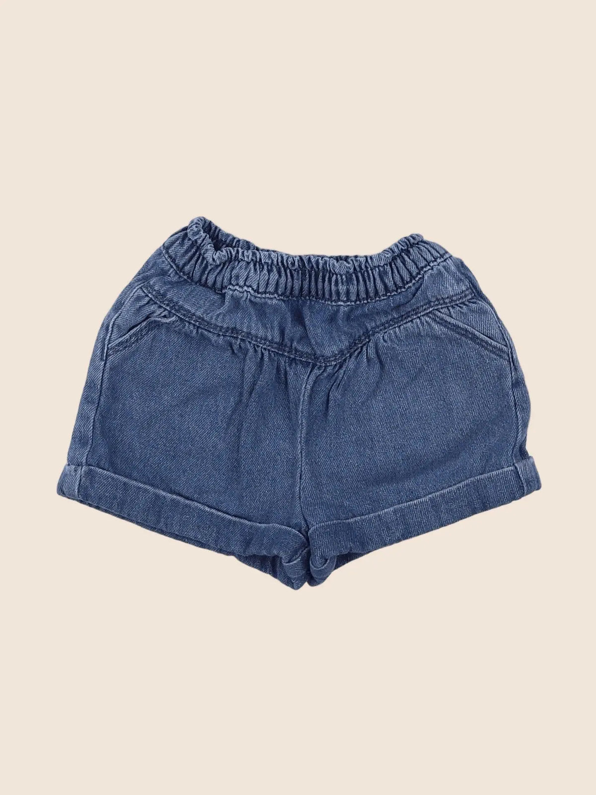 Vertbaudet - short bleu - 6 mois