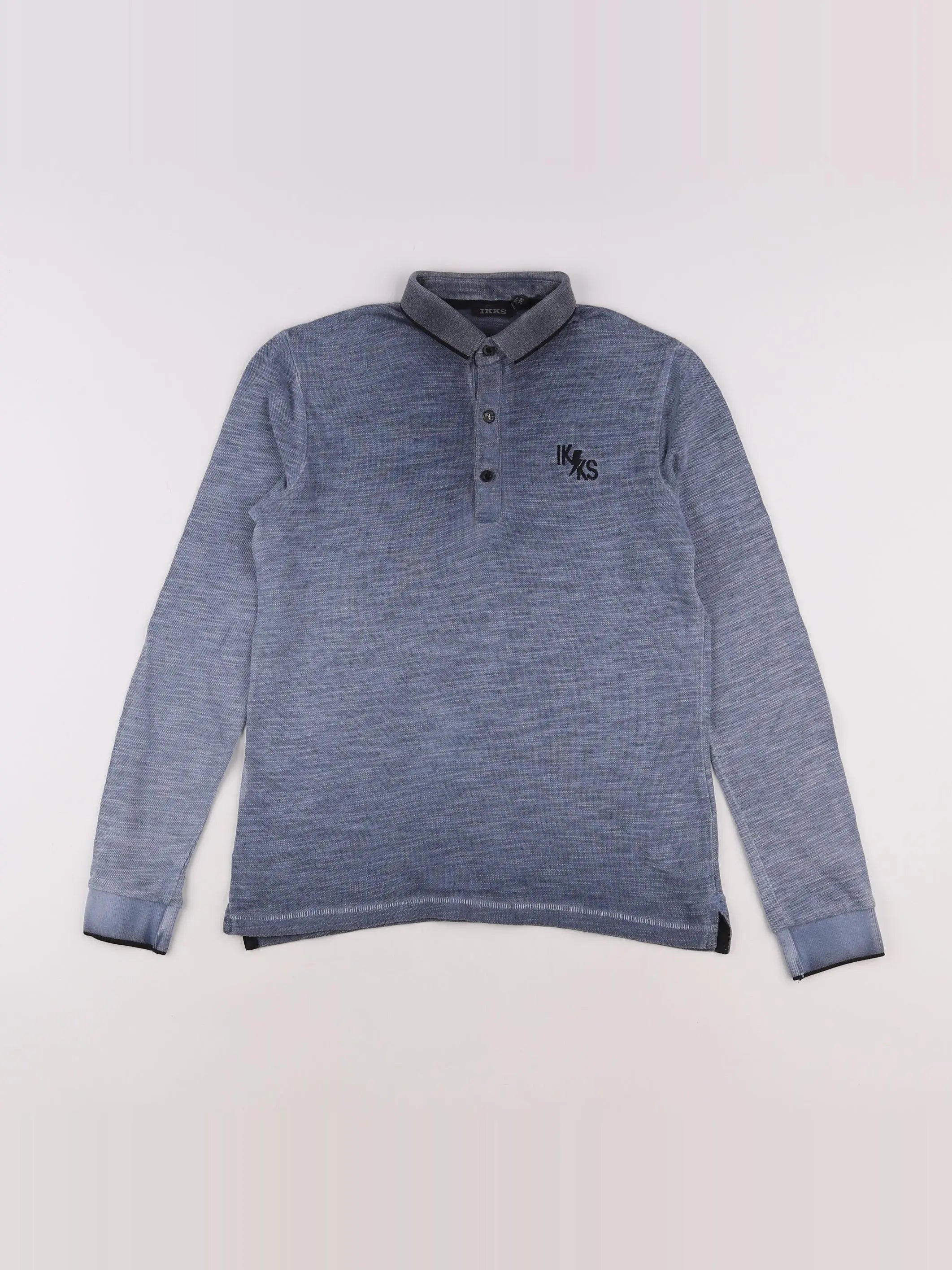 IKKS - polo imprimé au dos bleu - 10 ans