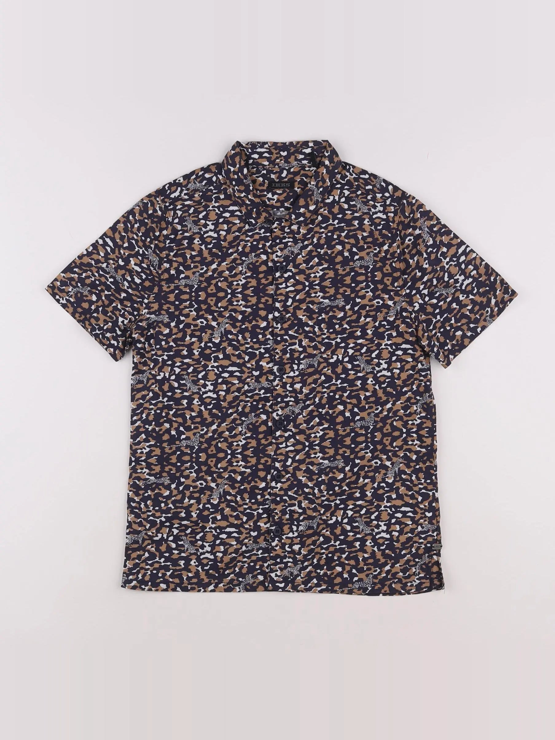 IKKS - chemise marron - 10 ans