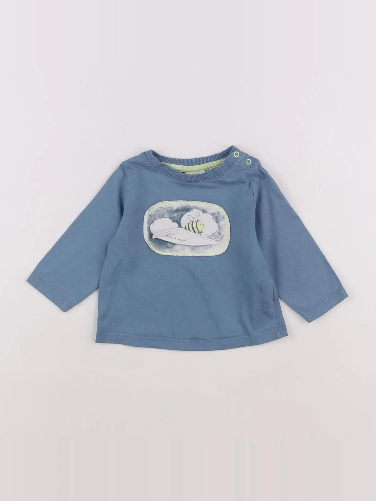 Tape à l'oeil - tee-shirt bleu - 6 mois