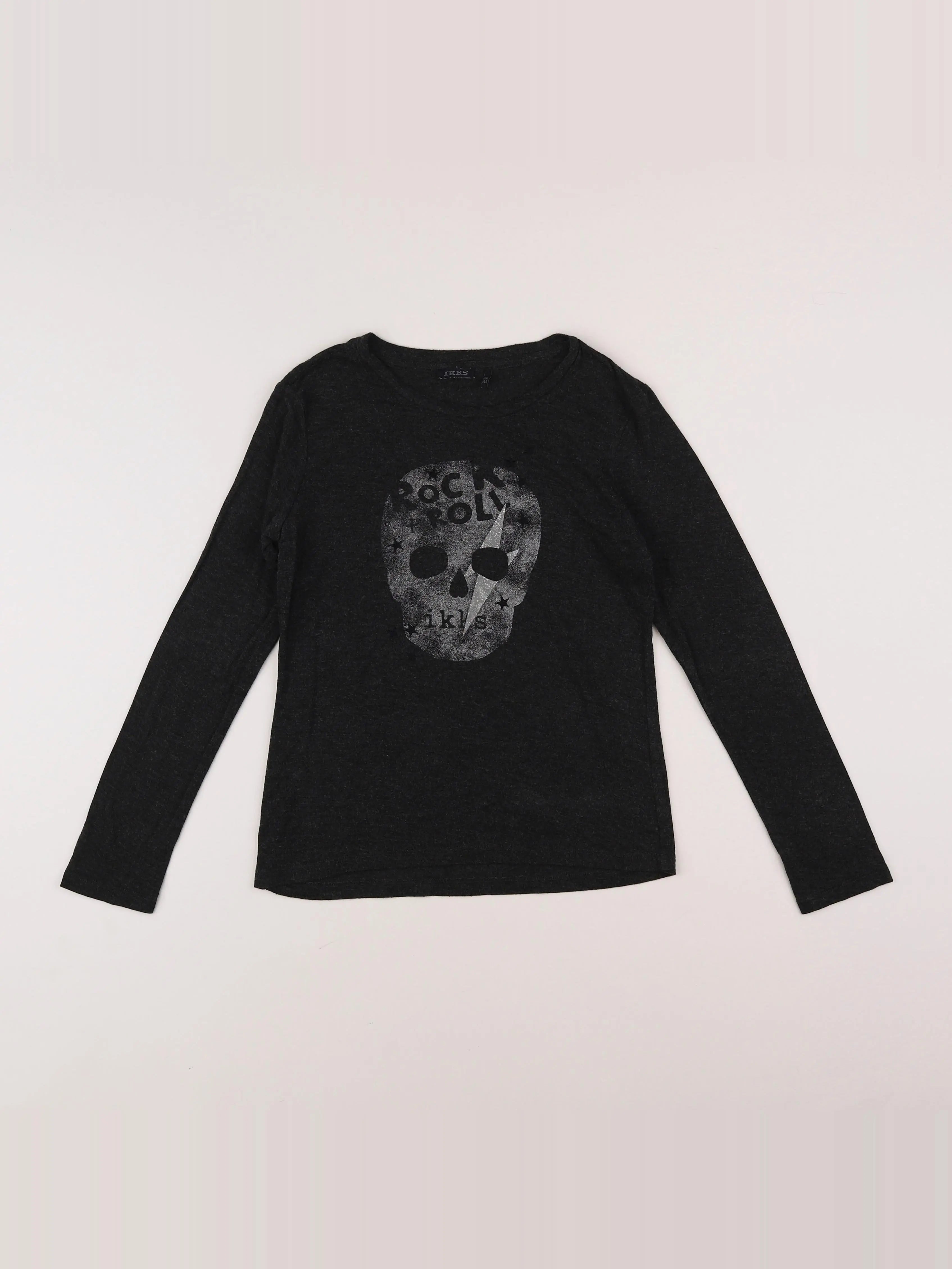 IKKS - tee-shirt gris - 10 ans