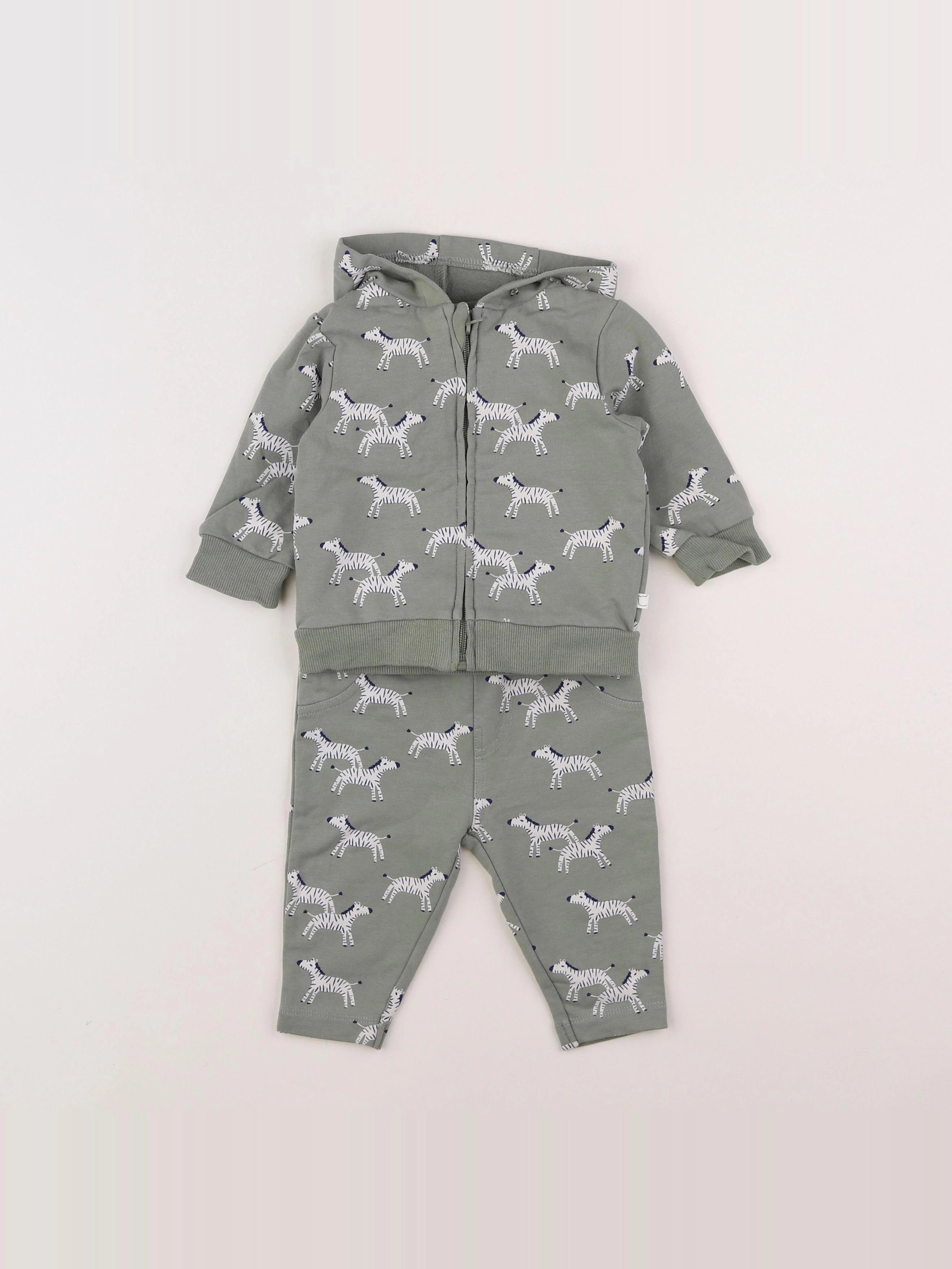 Noukie's - ensemble vert - 3 mois