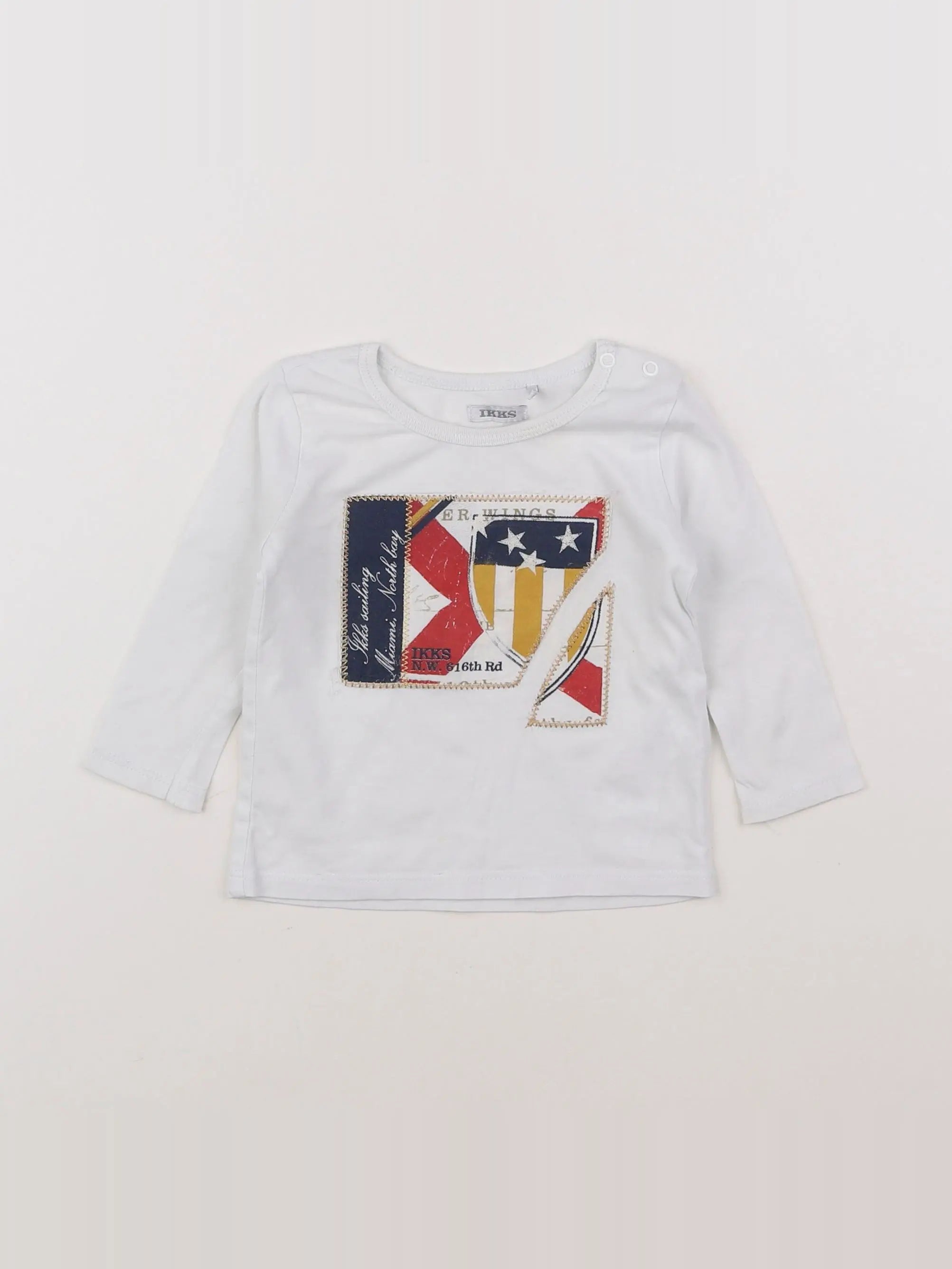 IKKS - tee-shirt blanc - 6 mois