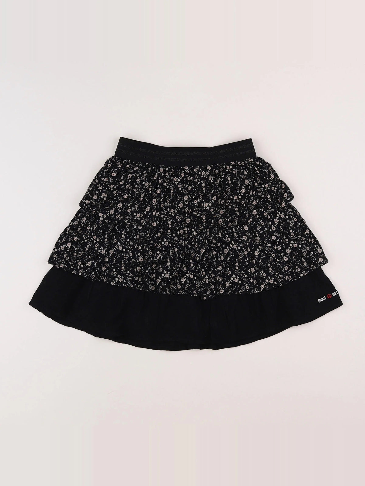 IKKS - jupe noir, beige - 8 ans