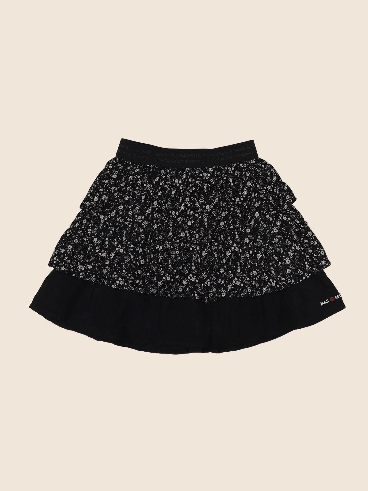IKKS - jupe noir, beige - 8 ans
