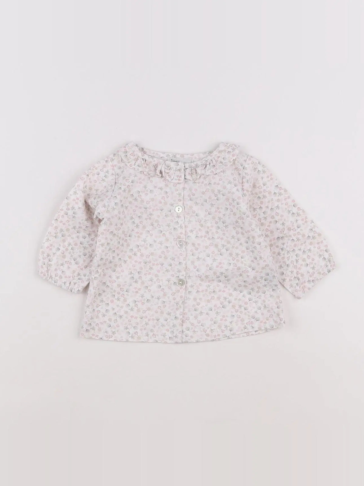 Bobine - blouse blanc - 3 mois