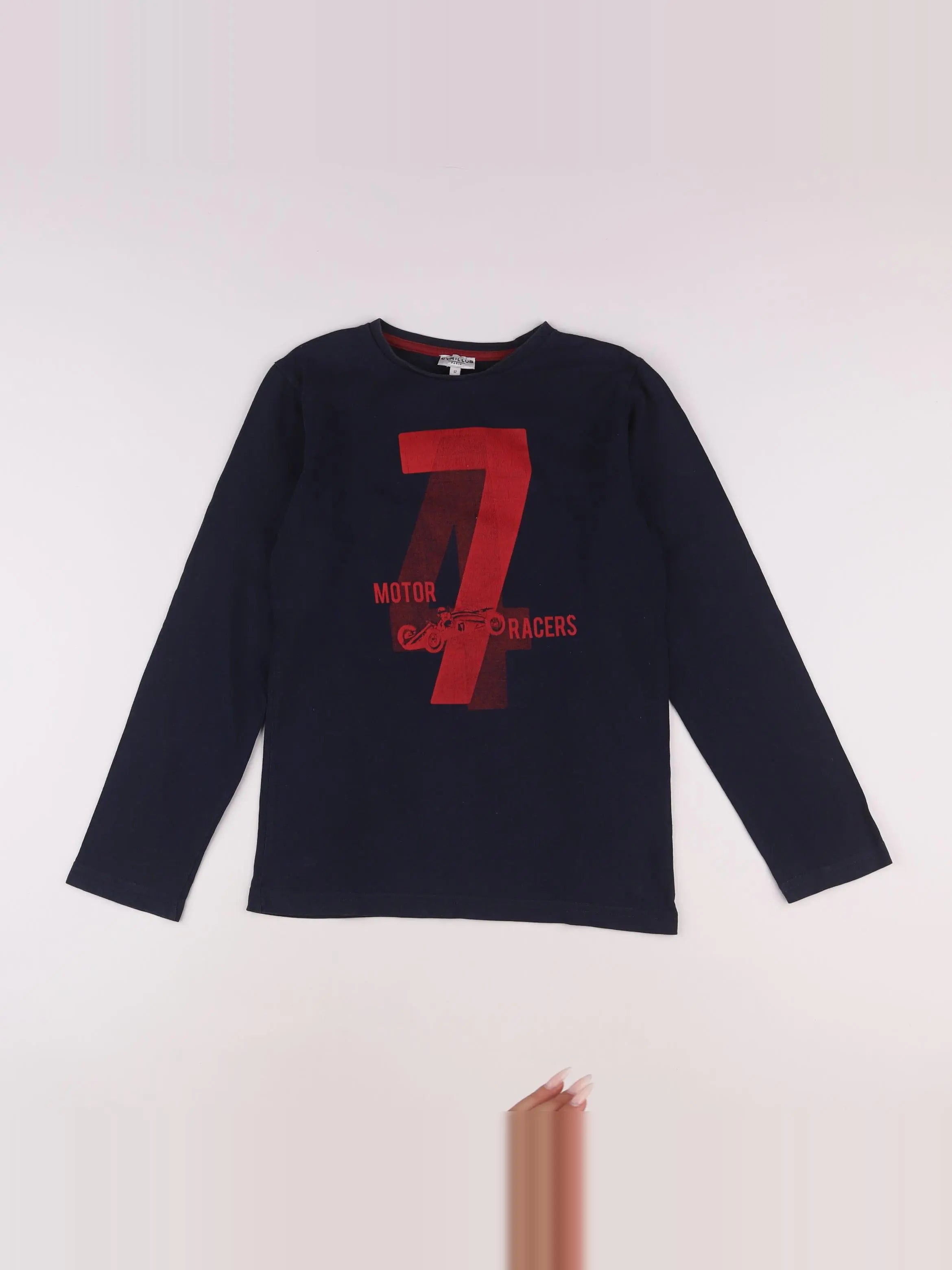 Cyrillus - tee-shirt bleu, rouge - 12 ans