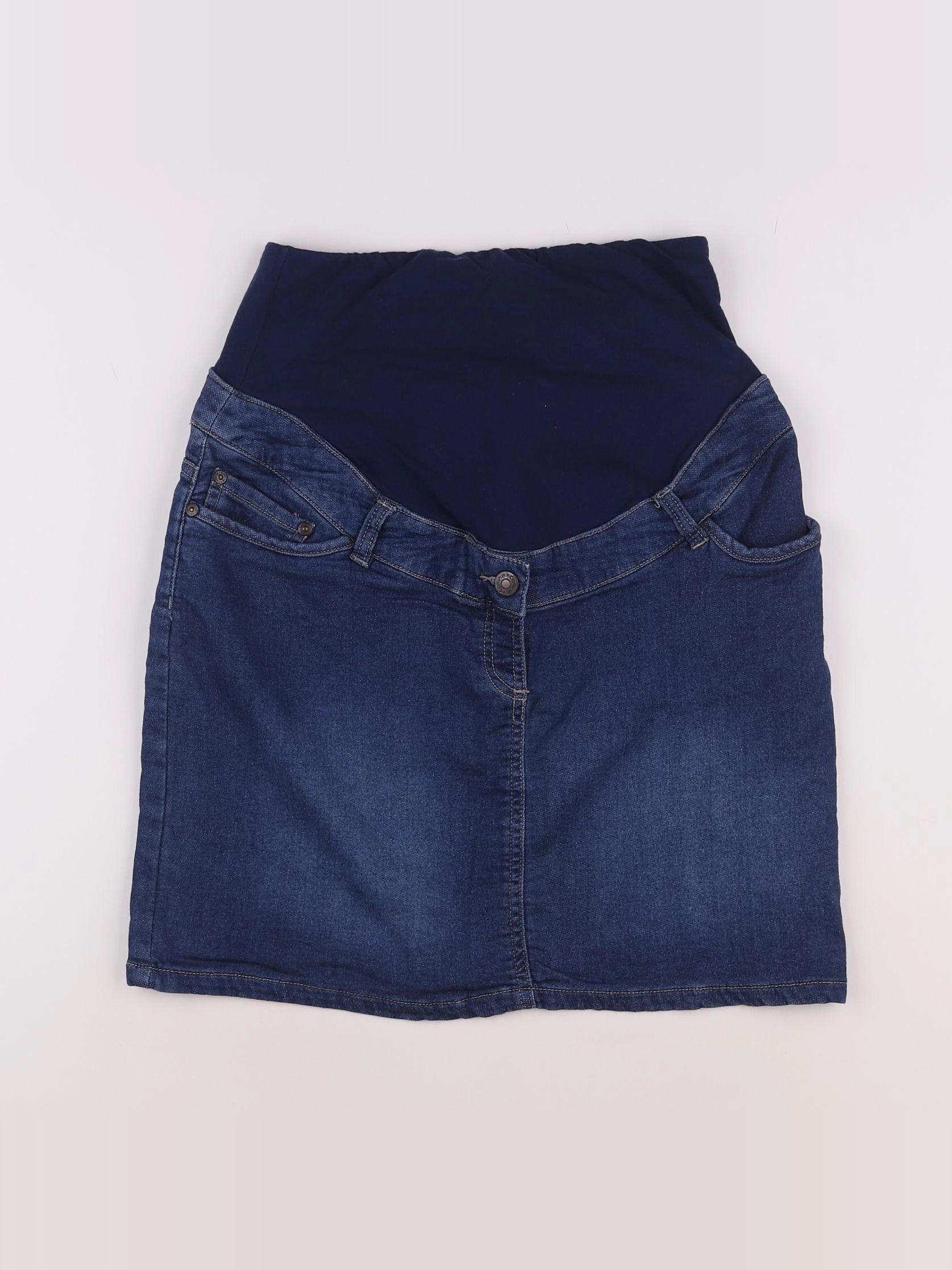 Vertbaudet - jupe grossesse bleu - 36