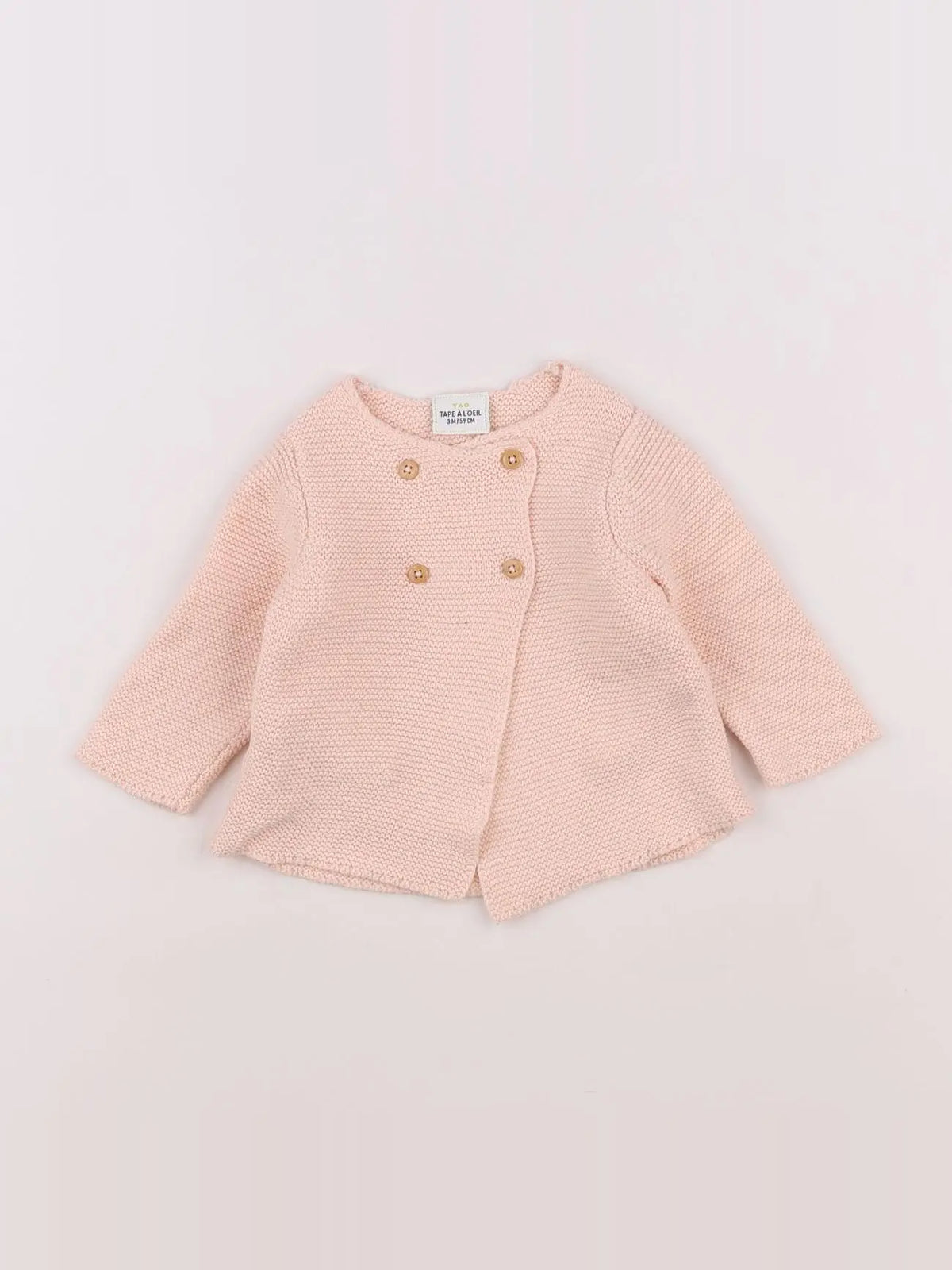 Tape à l'oeil - gilet rose - 3 mois