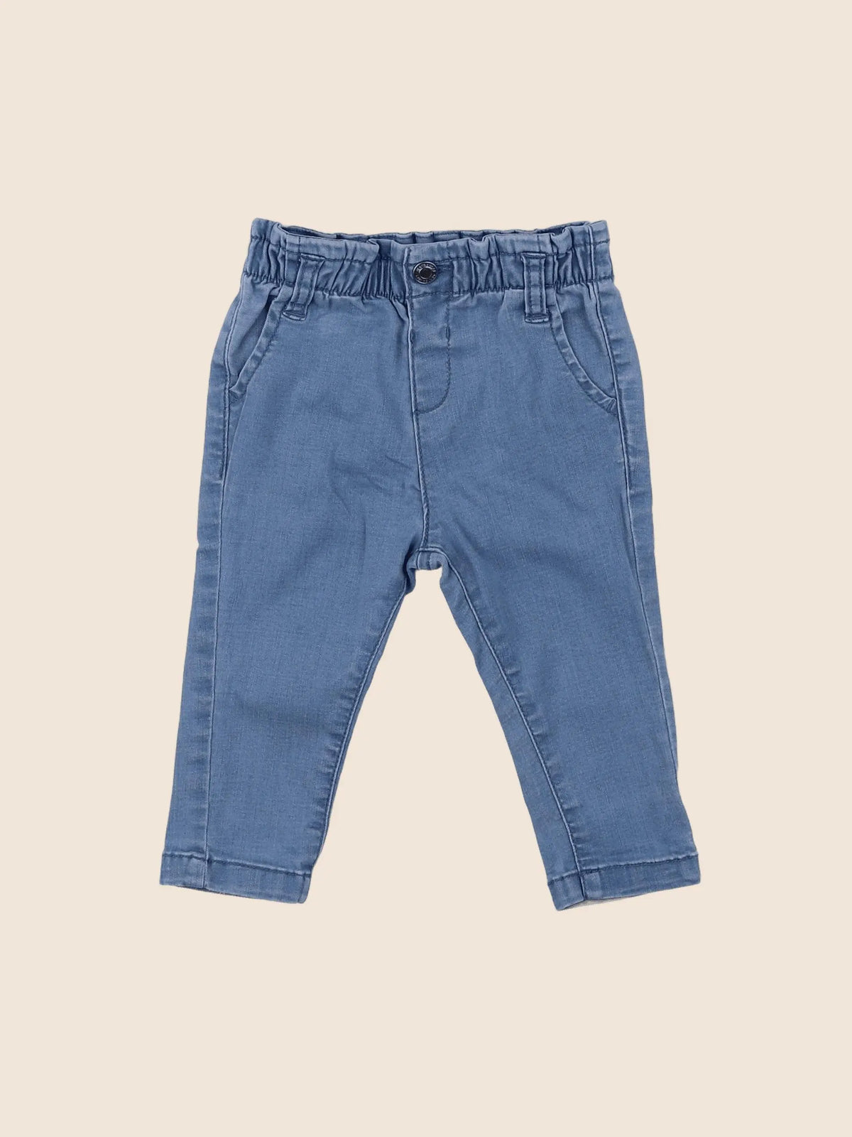 Vertbaudet - pantalon bleu - 6 mois