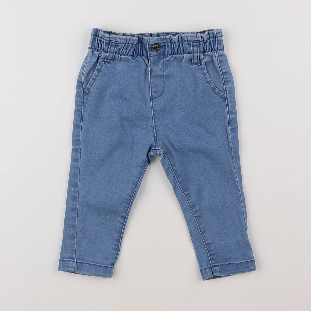 Vertbaudet - pantalon bleu - 6 mois