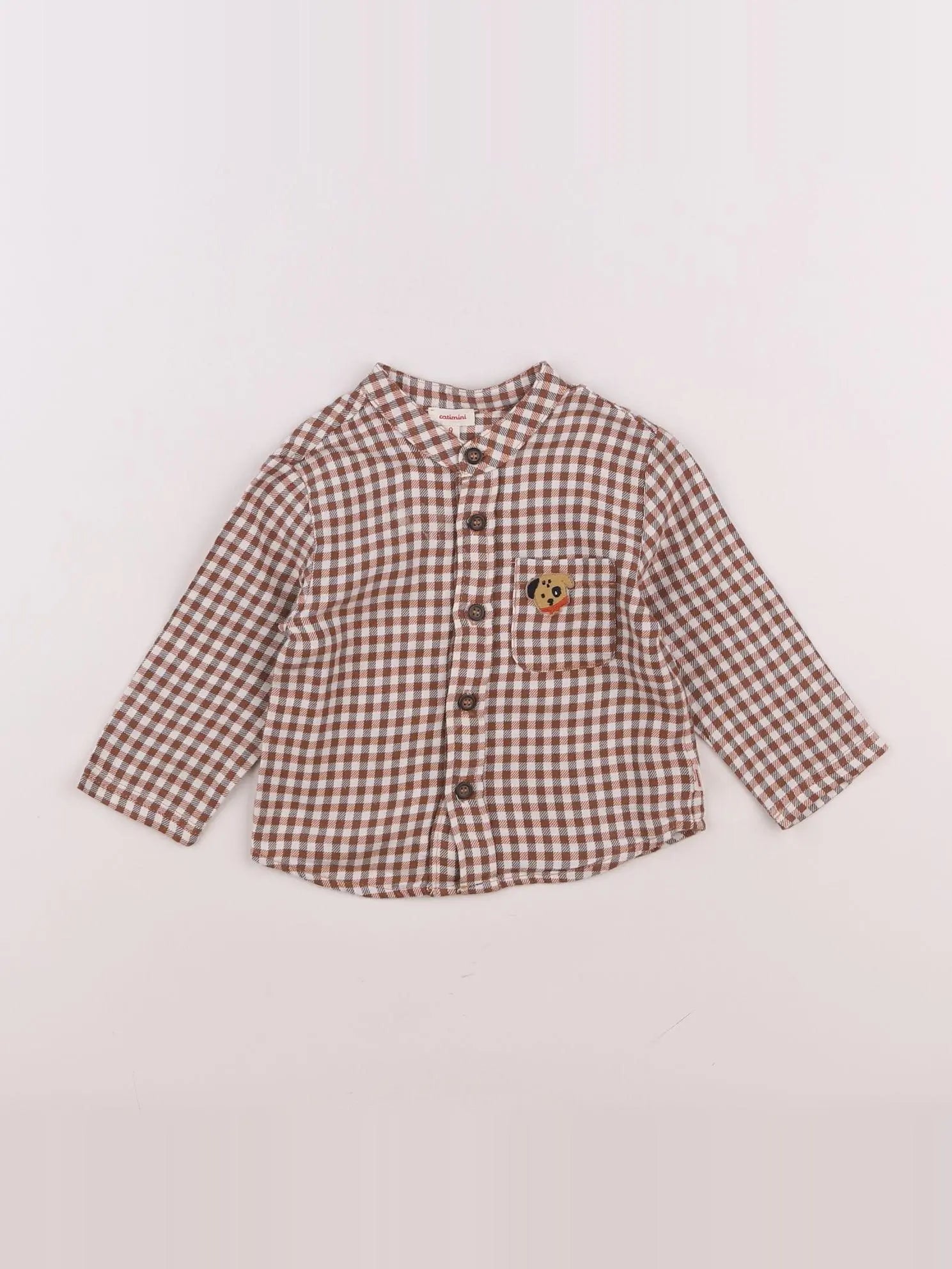 Catimini - chemise marron - 9 mois
