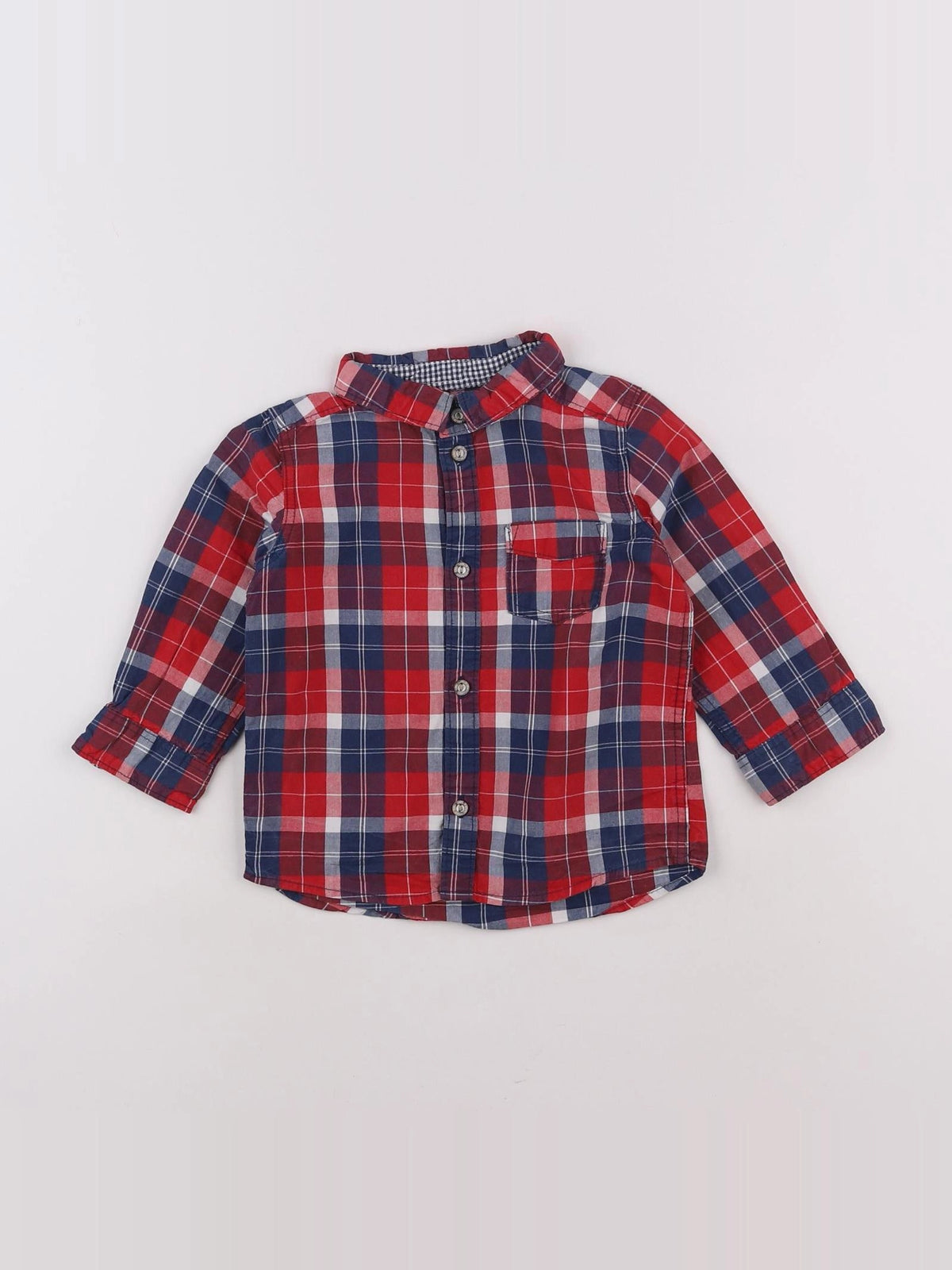 H&M - chemise bleu - 9/12 mois