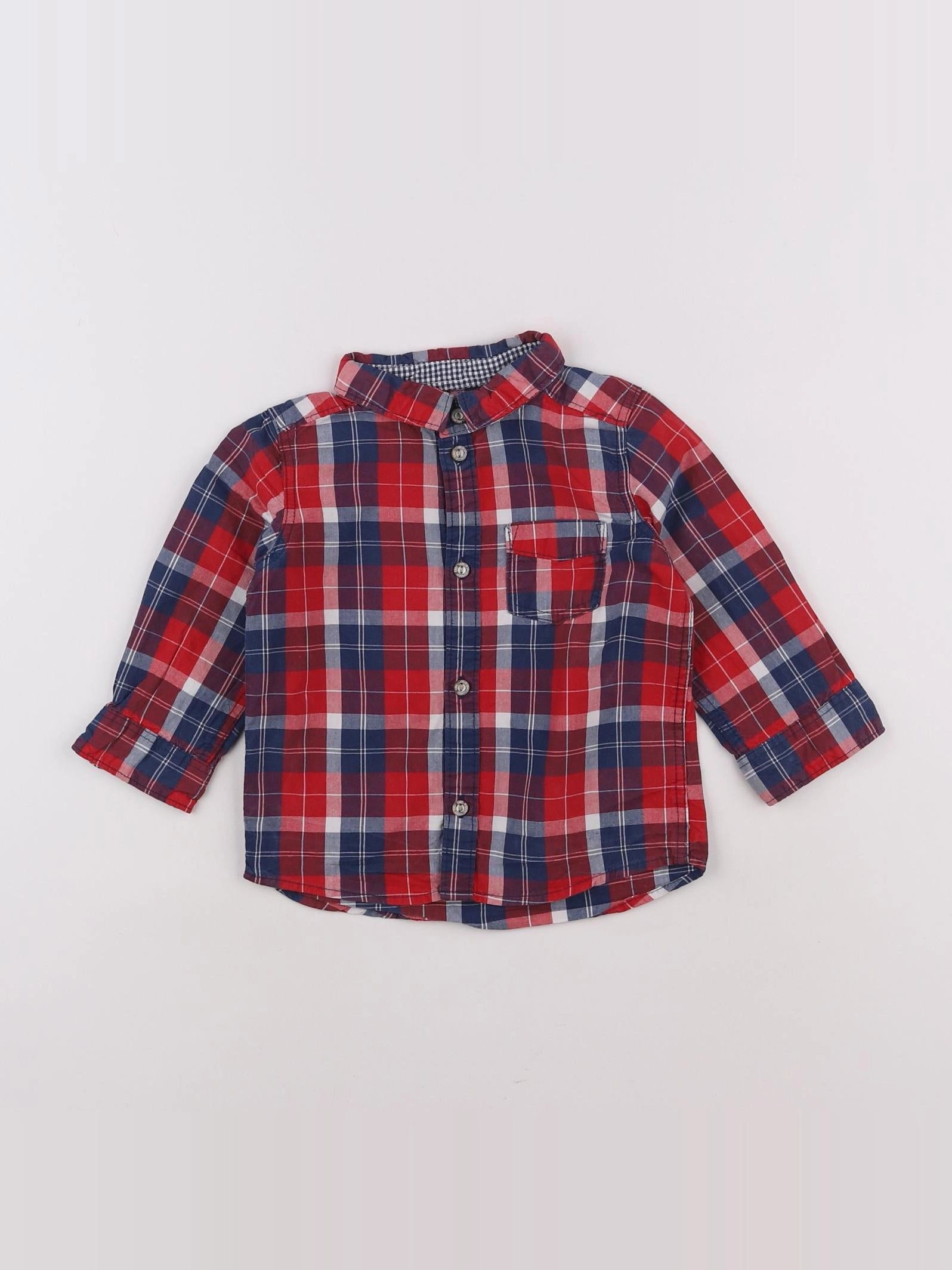 H&M - chemise bleu - 9/12 mois