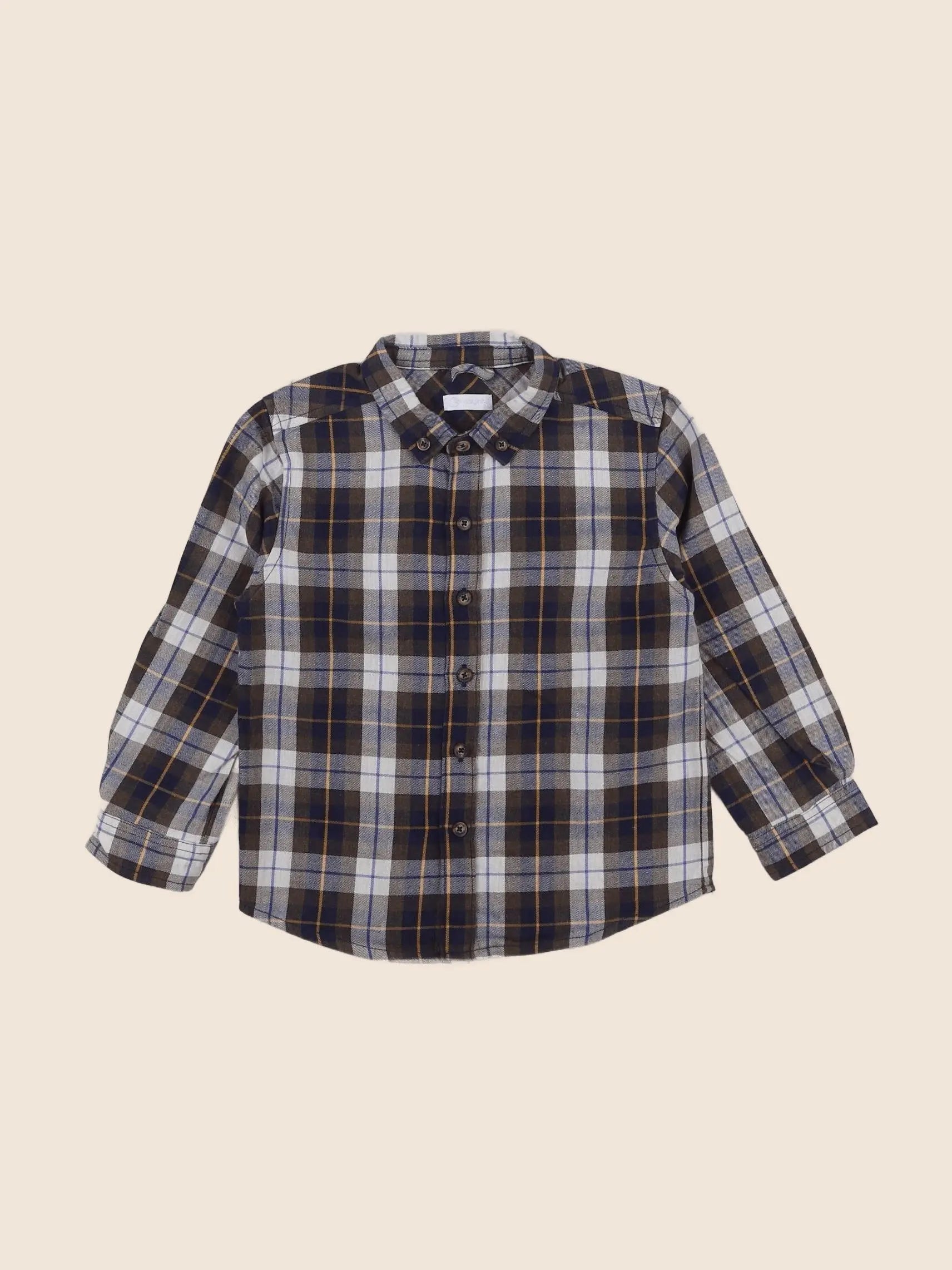 Laranjinha - chemise marron - 3 ans