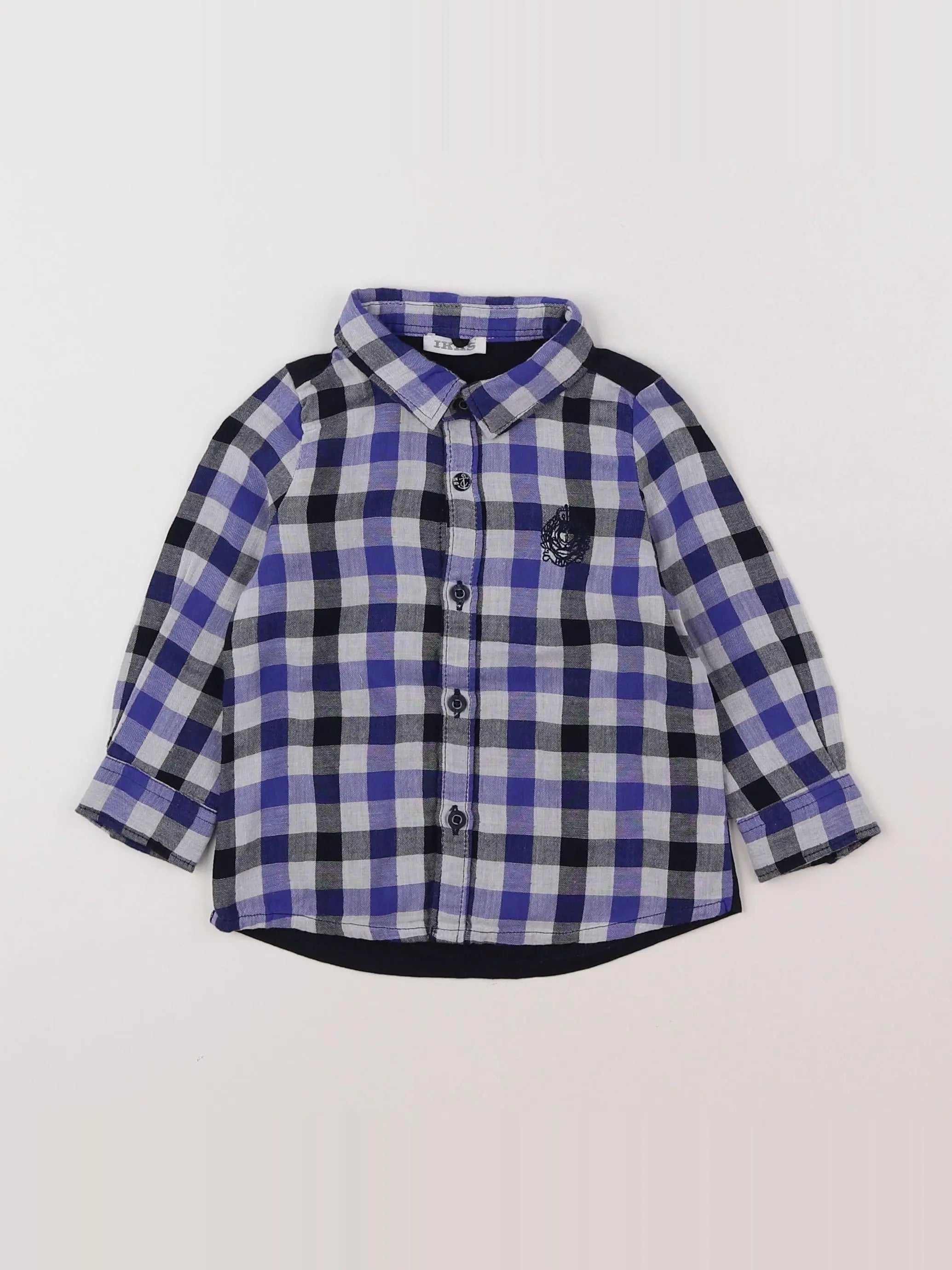 IKKS - chemise bleu - 12 mois