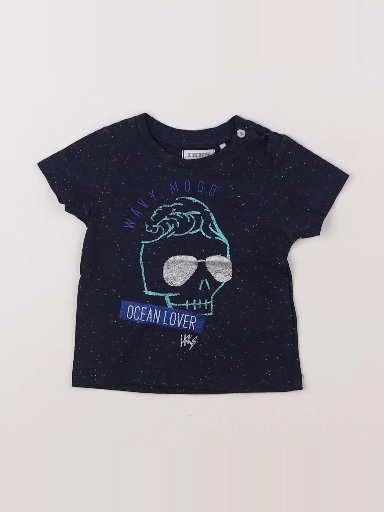 IKKS - tee-shirt bleu - 3 mois