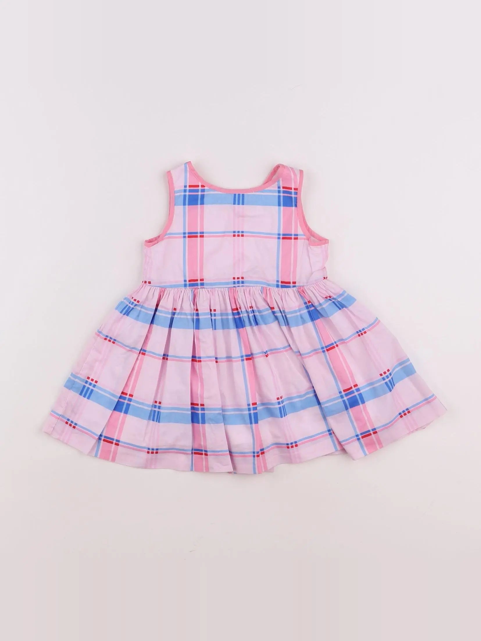 Jacadi - robe bleu, rose - 12 mois